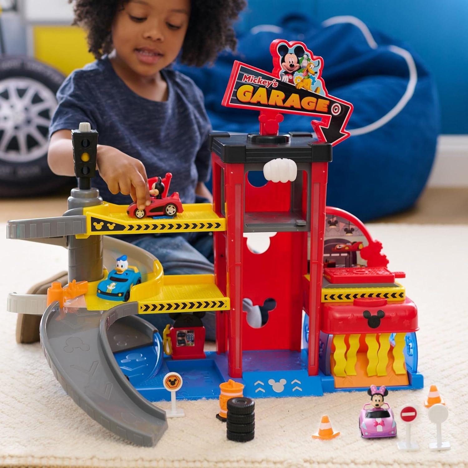 Garaje de Juguete Mickey Mouse Just Play 20 Piezas 46,99 cm