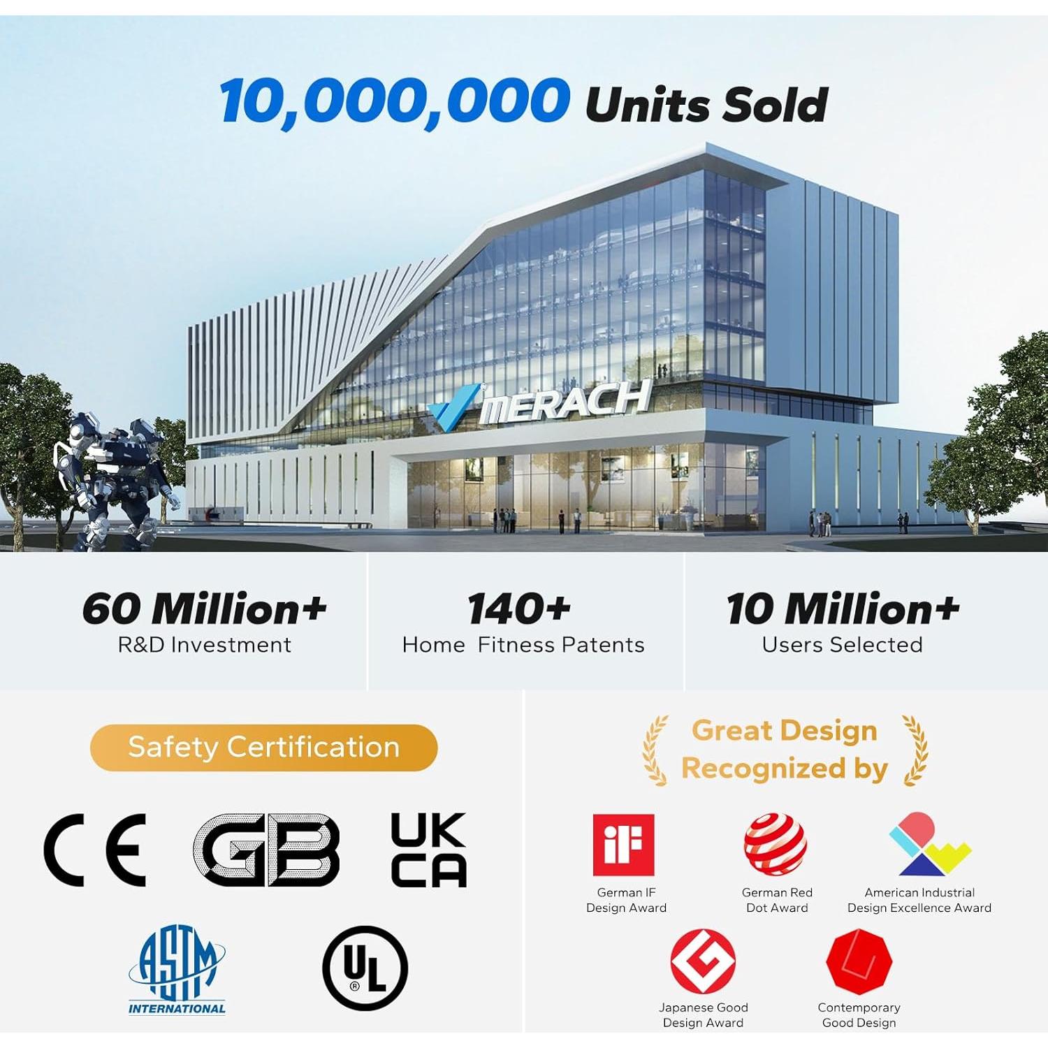 Máquina de Remo MERACH R02B8 Magnética 16 Niveles 159 kg