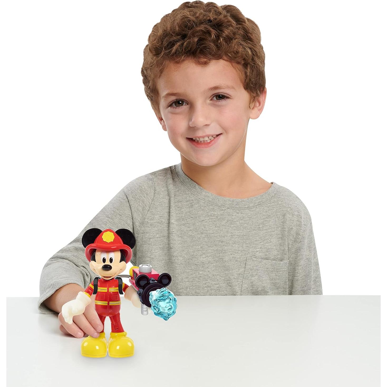 Figura Articulada Mickey Mouse Bombero 15 cm Just Play