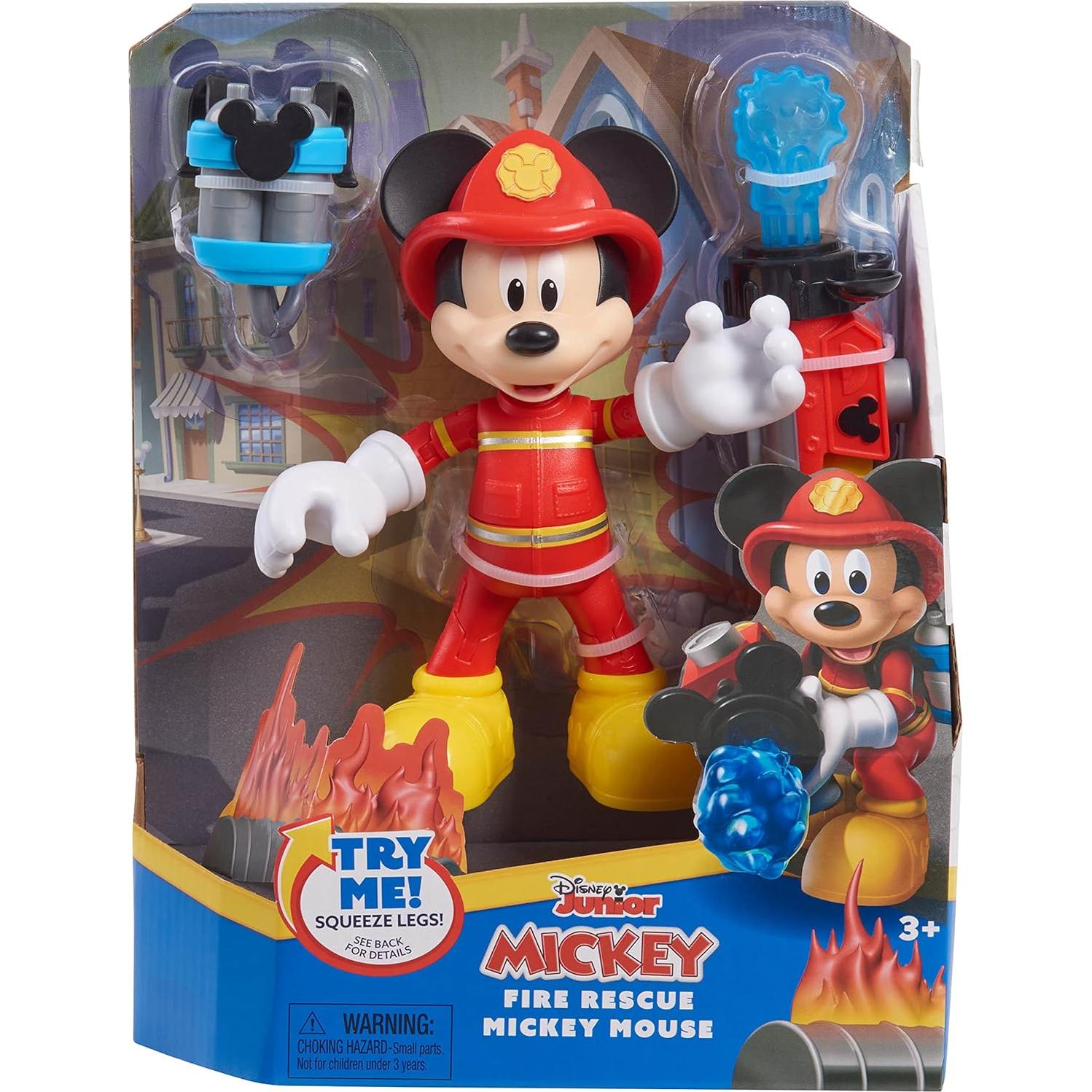 Figura Articulada Mickey Mouse Bombero 15 cm Just Play