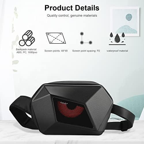 Mochila de Hombro LED Arimepi Impermeable 32x20cm Unisex