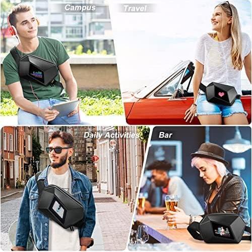 Mochila de Hombro LED Arimepi Impermeable 32x20cm Unisex