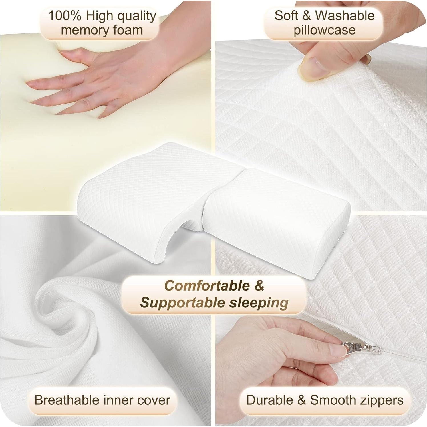 Almohada de Espuma de Memoria HOMCA PL06 para Parejas 71x48cm