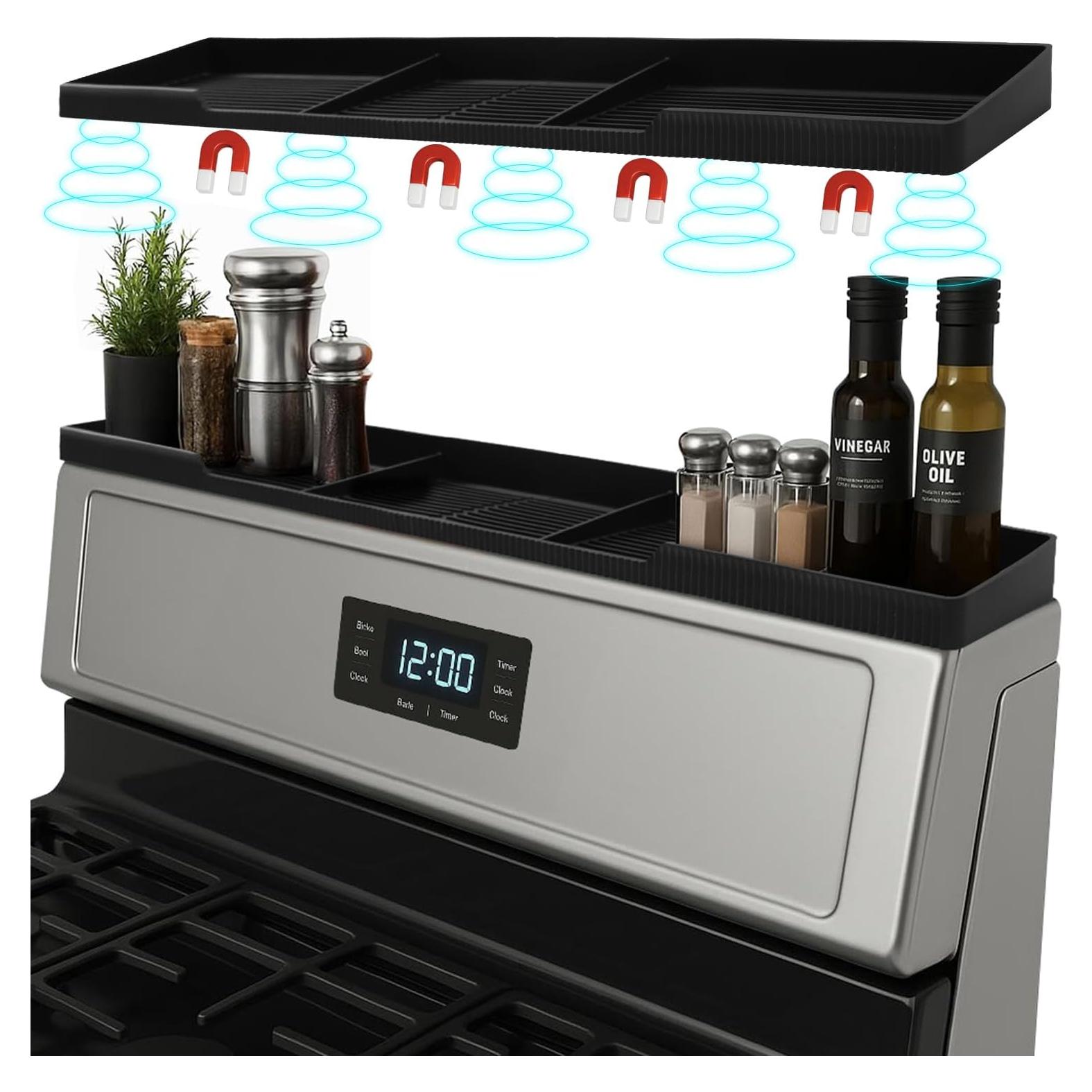 Estante Magnético de Silicona Linda's Essentials 76.2 cm Negro