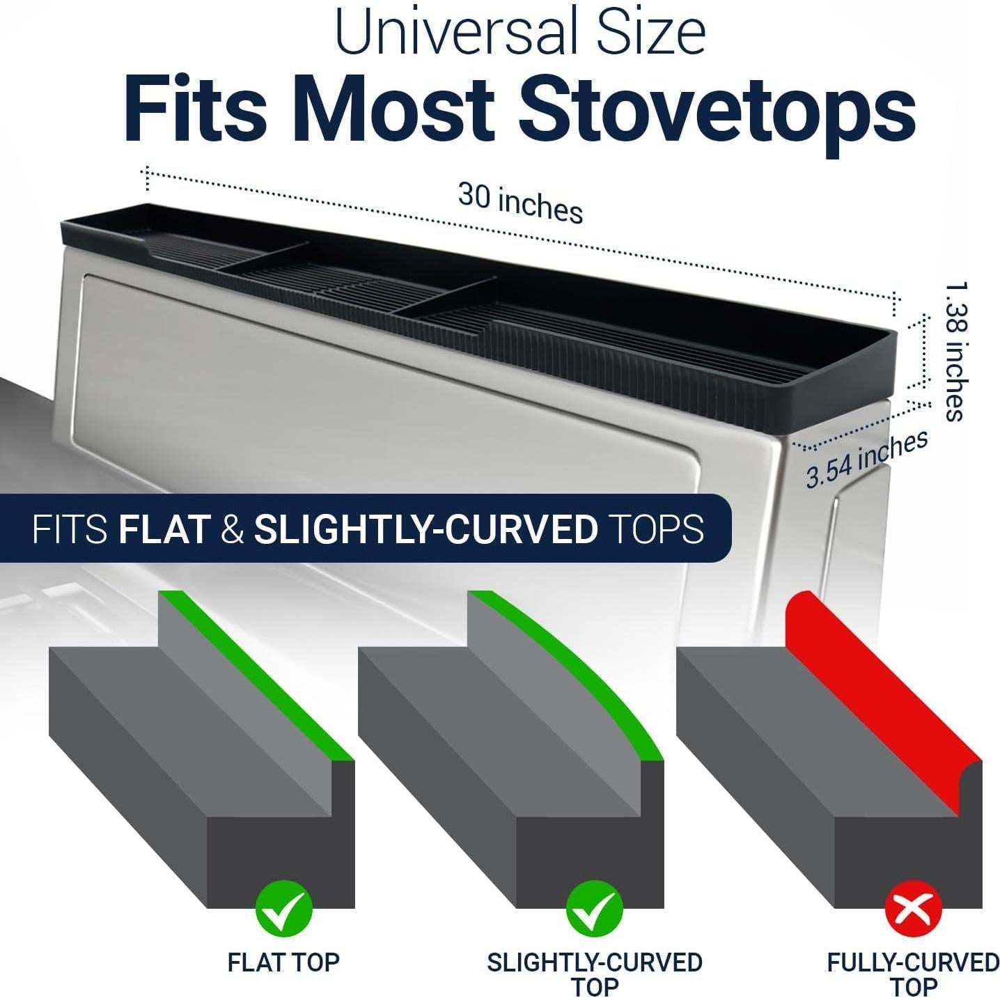 Estante Magnético de Silicona Linda's Essentials 76.2 cm Negro