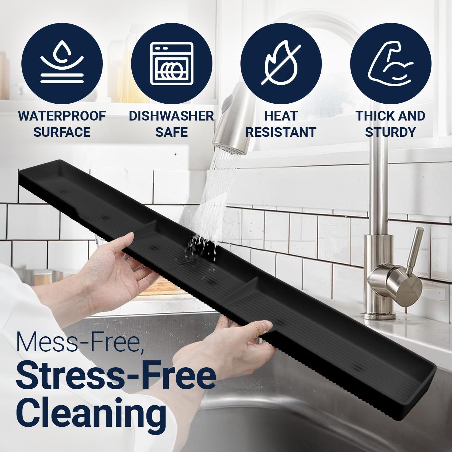 Estante Magnético de Silicona Linda's Essentials 76.2 cm Negro