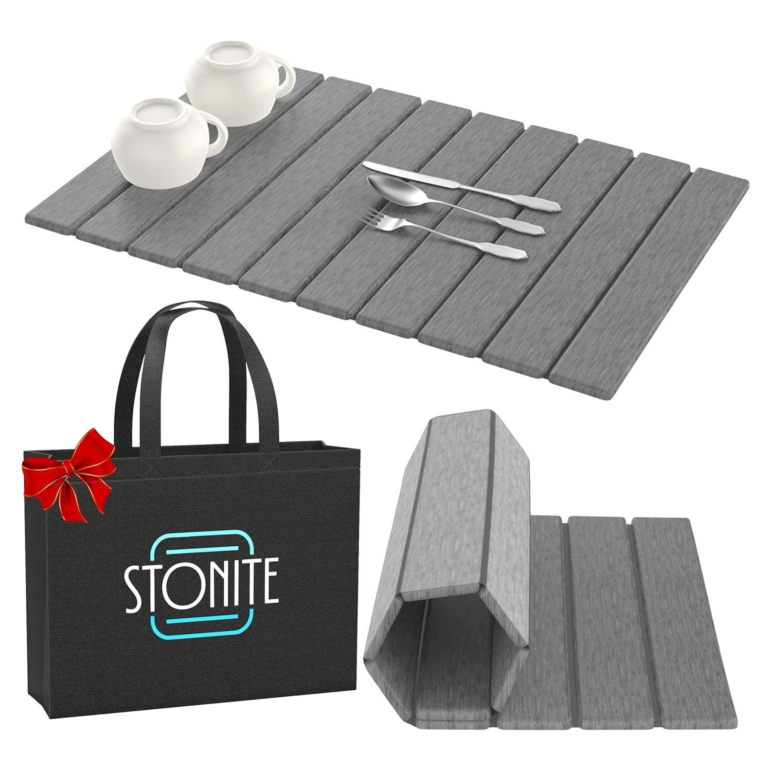 Alfombrilla de Secado de Platos STONITE 61x41 cm Ecológica