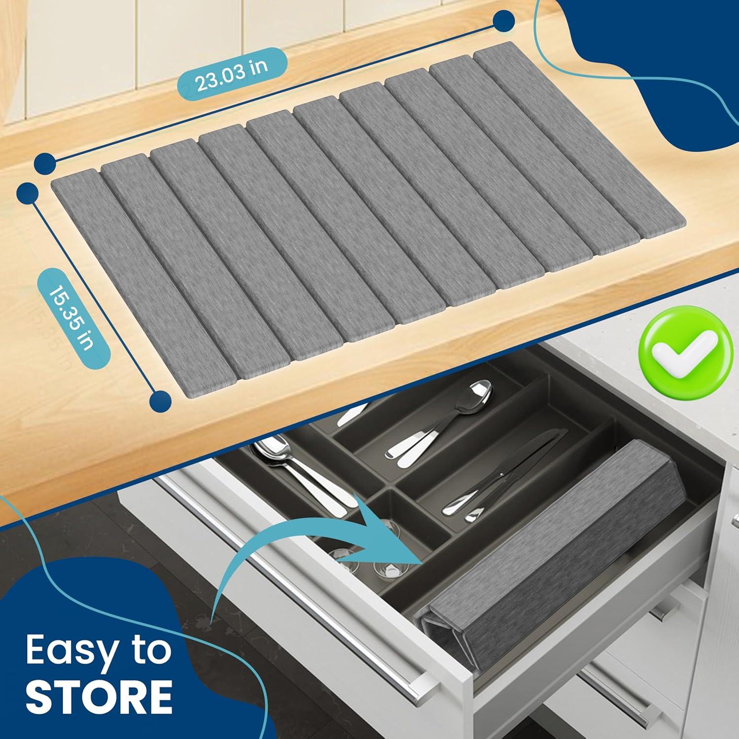 Alfombrilla de Secado de Platos STONITE 61x41 cm Ecológica