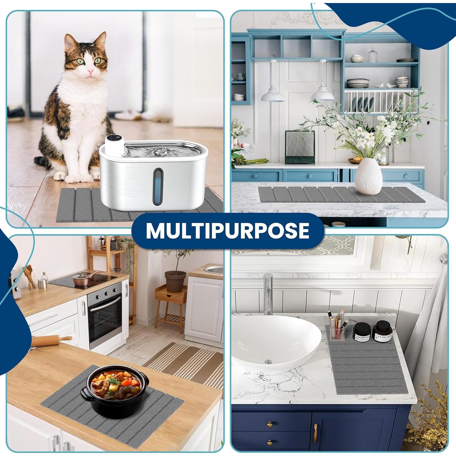 Alfombrilla de Secado de Platos STONITE 61x41 cm Ecológica