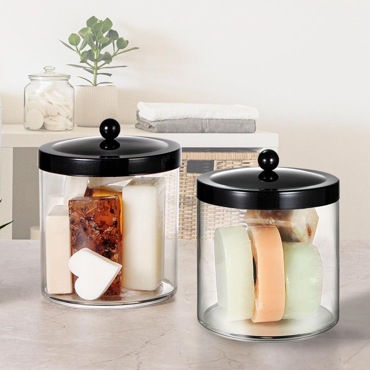 Tarros de Almacenamiento SheeChung 50 Oz - 2 Paquetes Negros