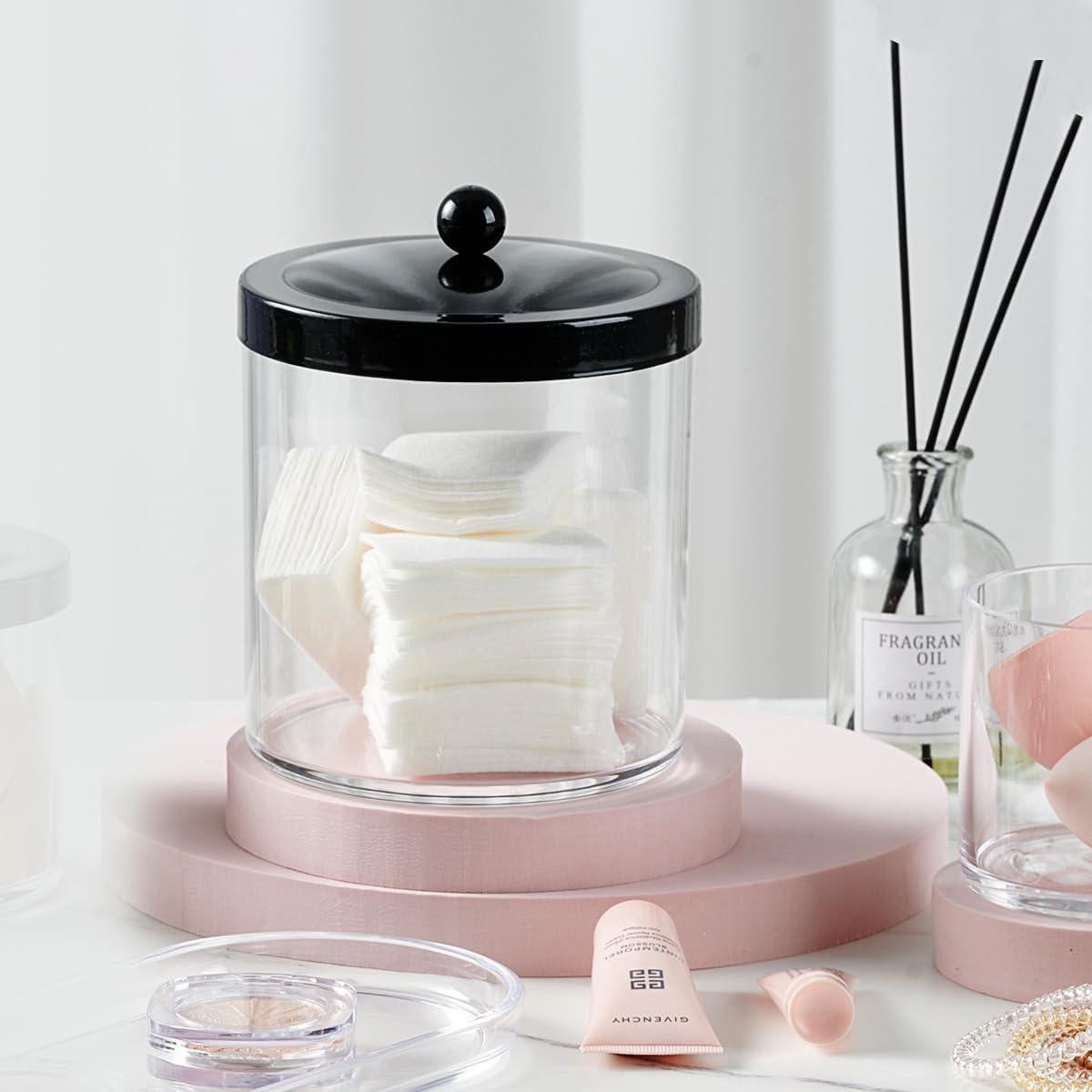 Tarros de Almacenamiento SheeChung 50 Oz - 2 Paquetes Negros