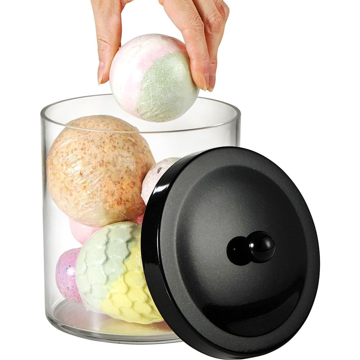 Tarros de Almacenamiento SheeChung 50 Oz - 2 Paquetes Negros