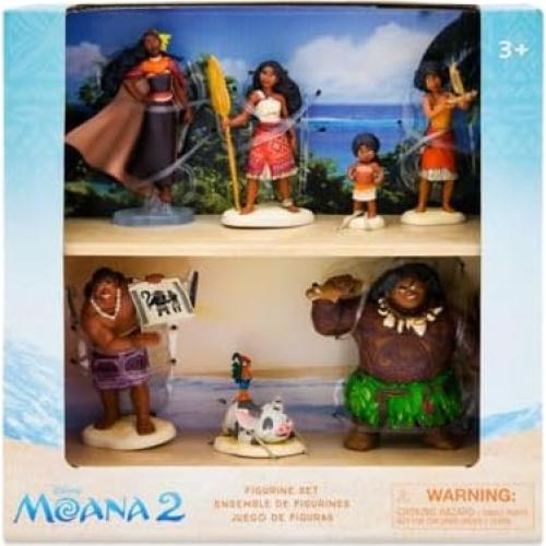 Juego de Figuras Deluxe Disney Moana 2 - 7 Personajes