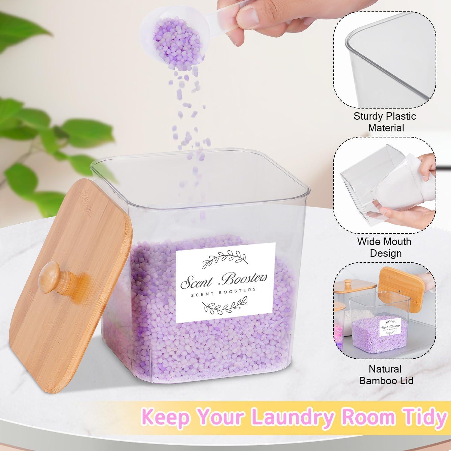 Contenedor de Cápsulas de Lavandería efluky 4 Piezas con Soporte