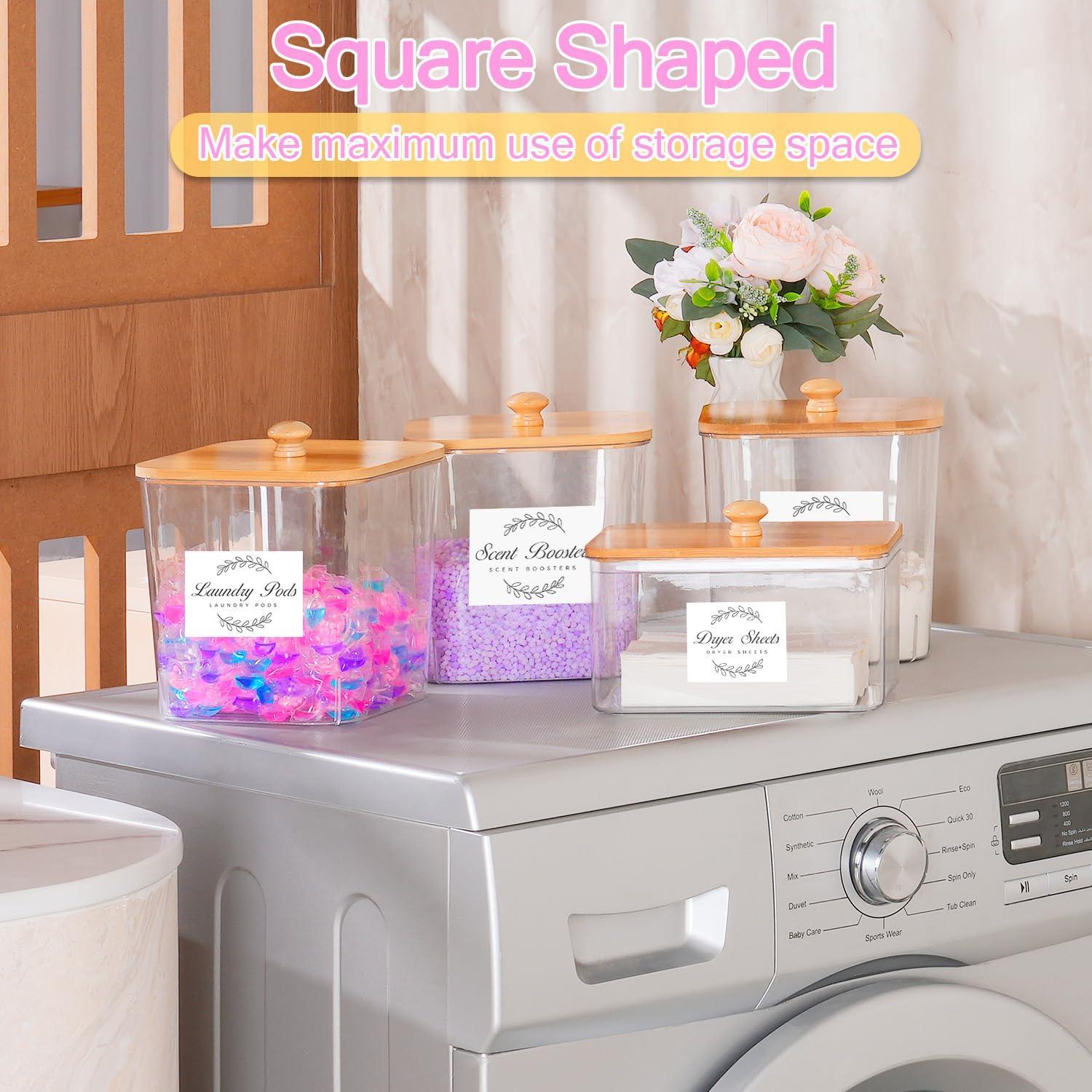 Contenedor de Cápsulas de Lavandería efluky 2 Pack Transparente