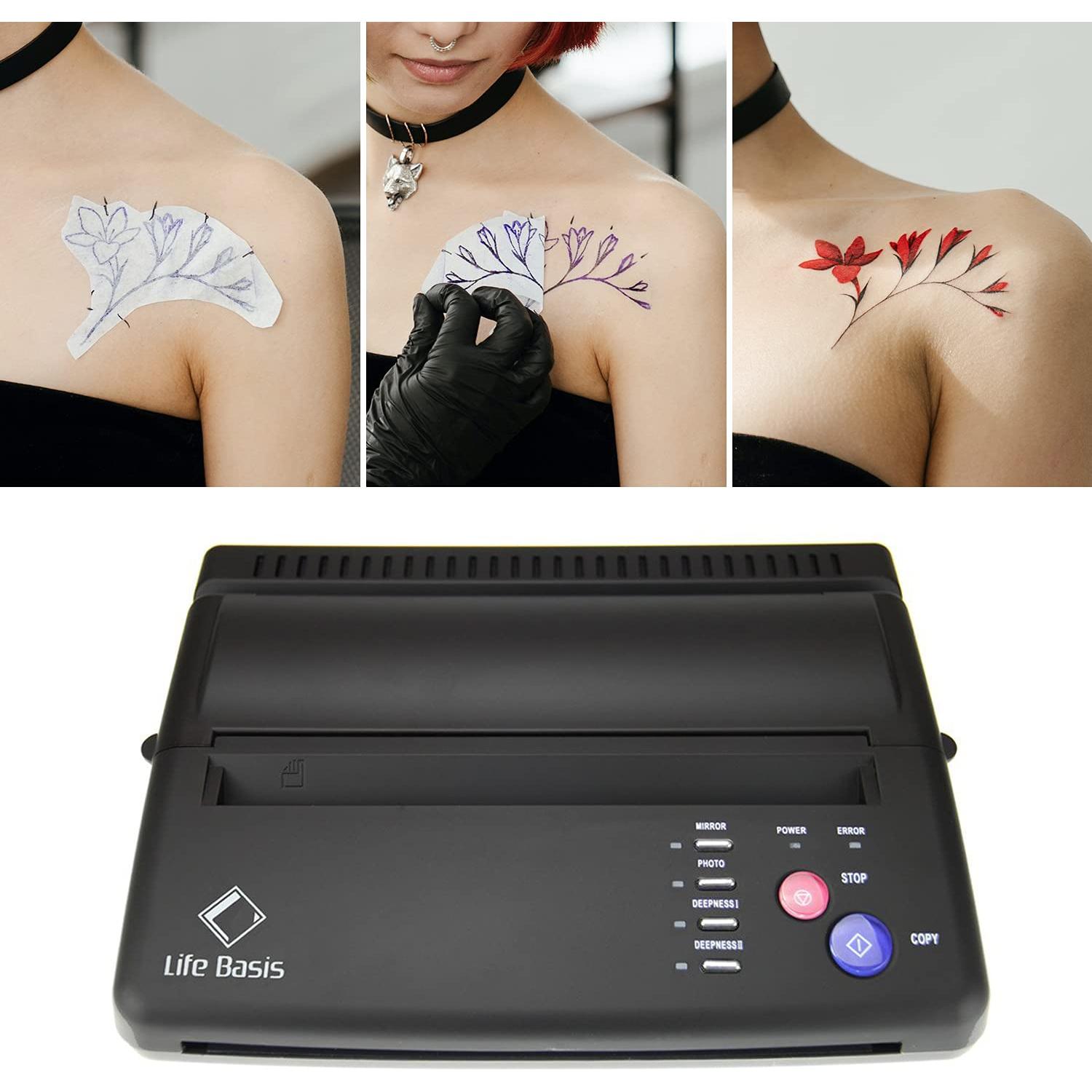 Impresora de Plantillas de Tatuaje LifeBasis LSTM003B - 30PCS Papel