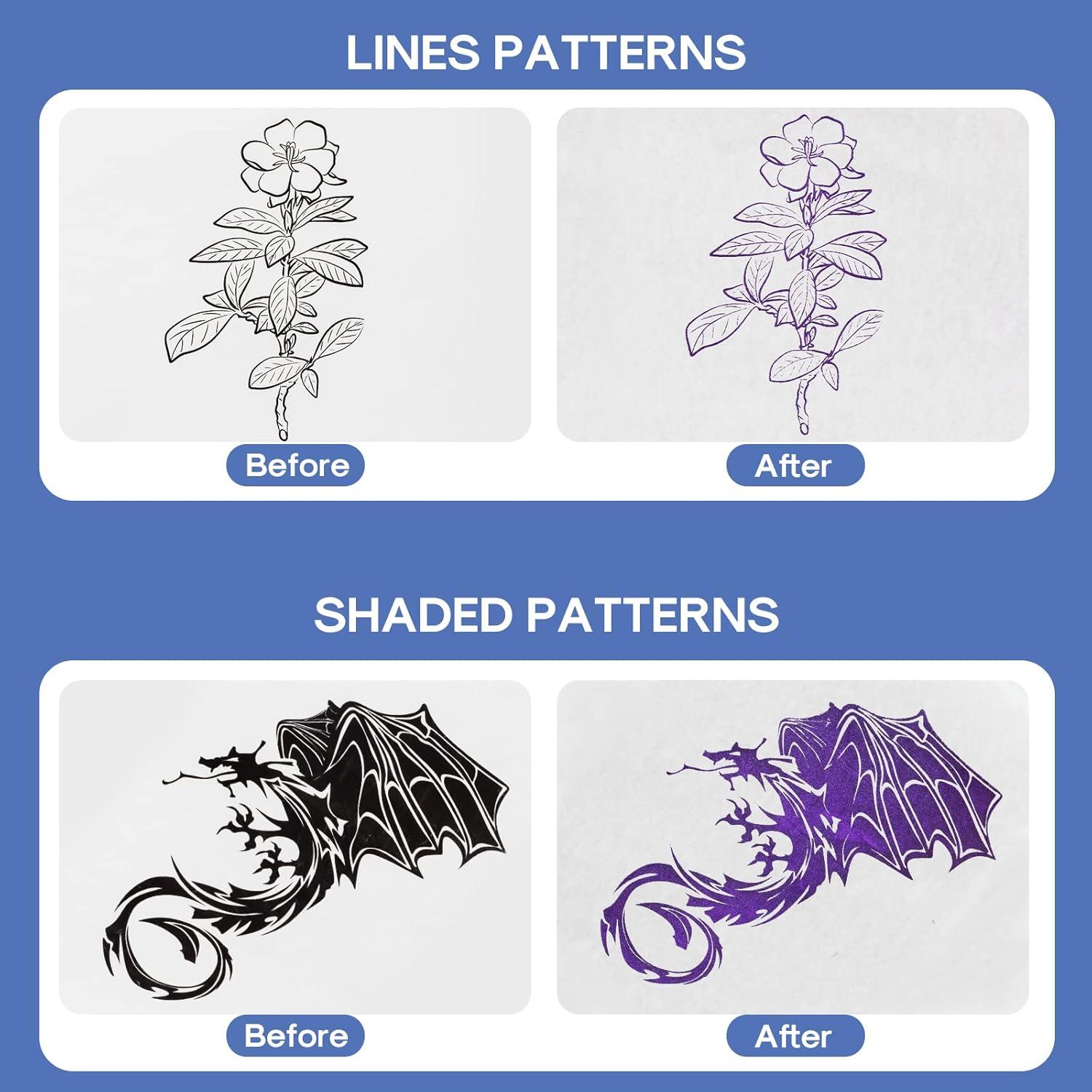 Impresora de Plantillas de Tatuaje LifeBasis LSTM003B - 30PCS Papel