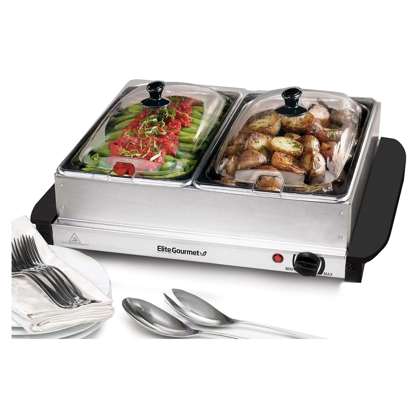 Servidor Buffet Elite Gourmet EWM-6122 5 Qt Acero Inoxidable