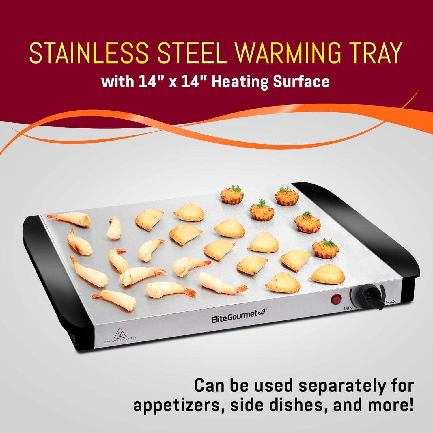 Servidor Buffet Elite Gourmet EWM-6122 5 Qt Acero Inoxidable