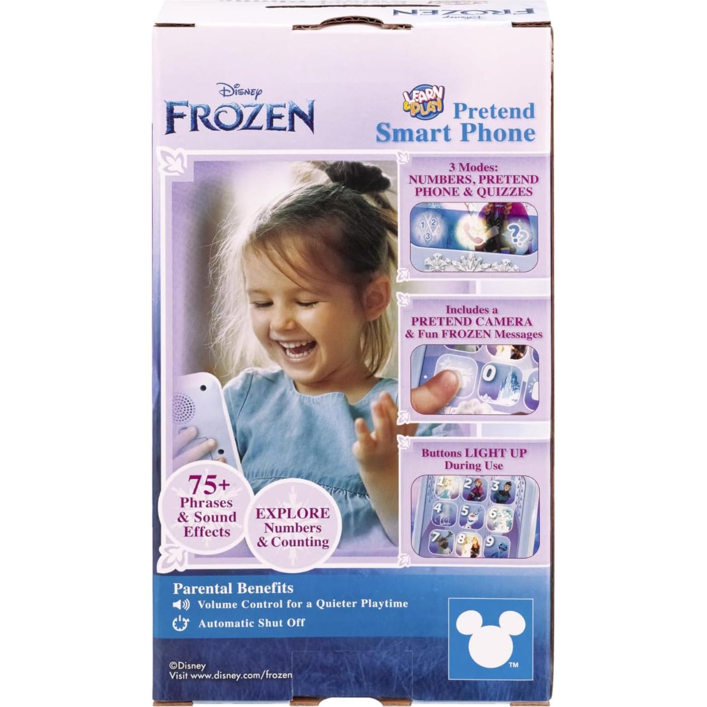 Teléfono de Juguete Disney Frozen eKids para Niños 3-6 Años