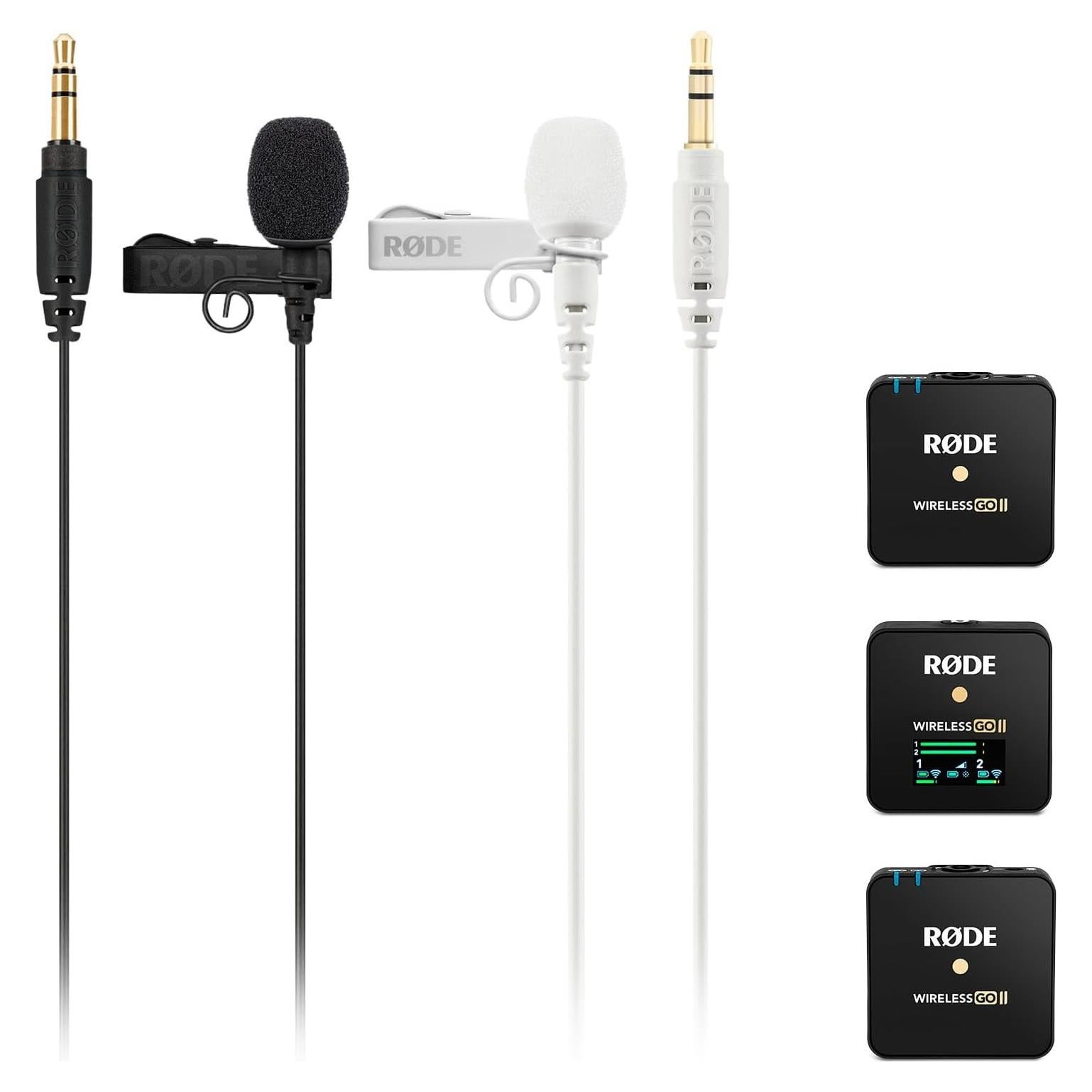 Micrófonos Lavalier RØDE Wireless GO II - Paquete Boda Doble Canal