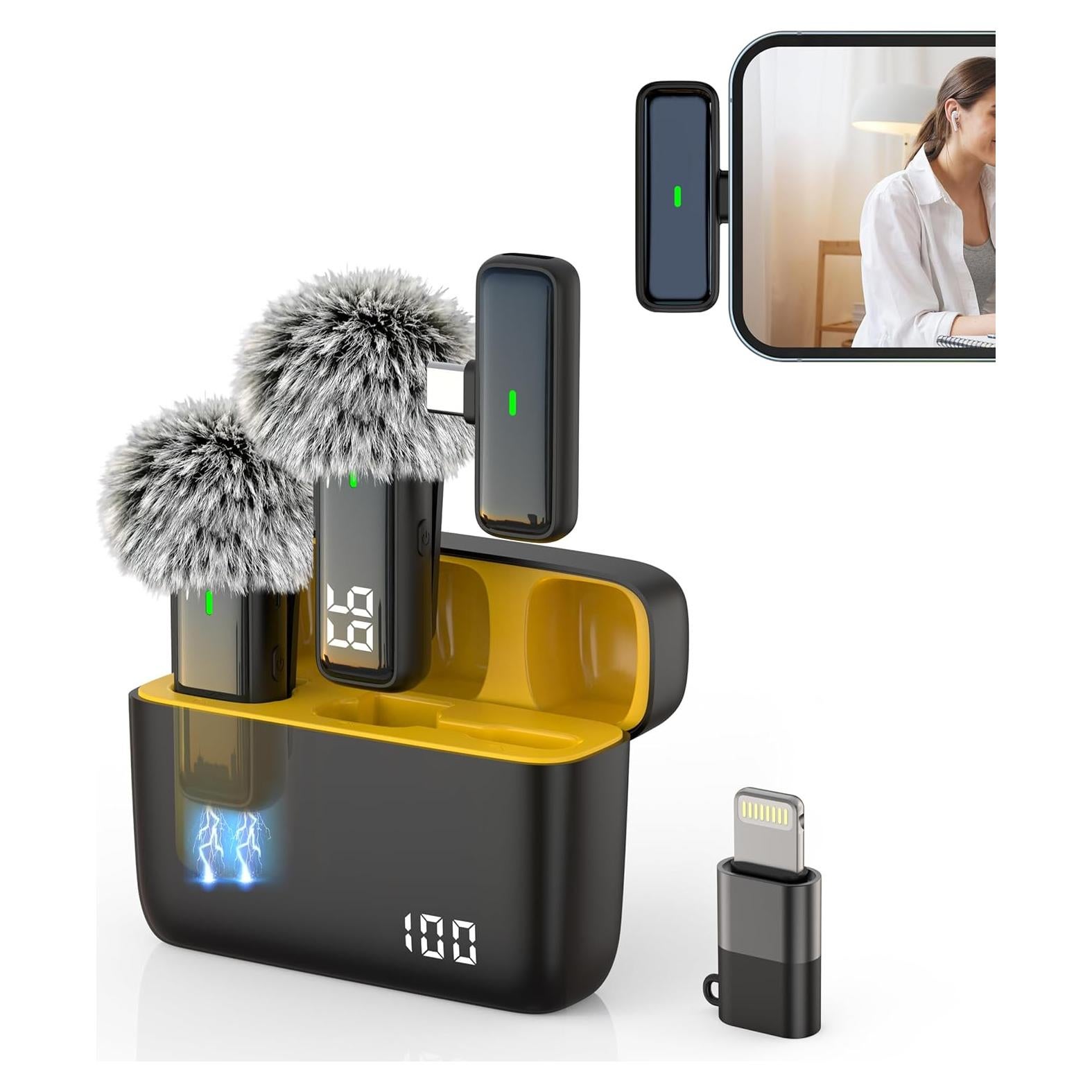 Micrófono Lavalier Inalámbrico NPTCL USB-C para iPhone 15/16