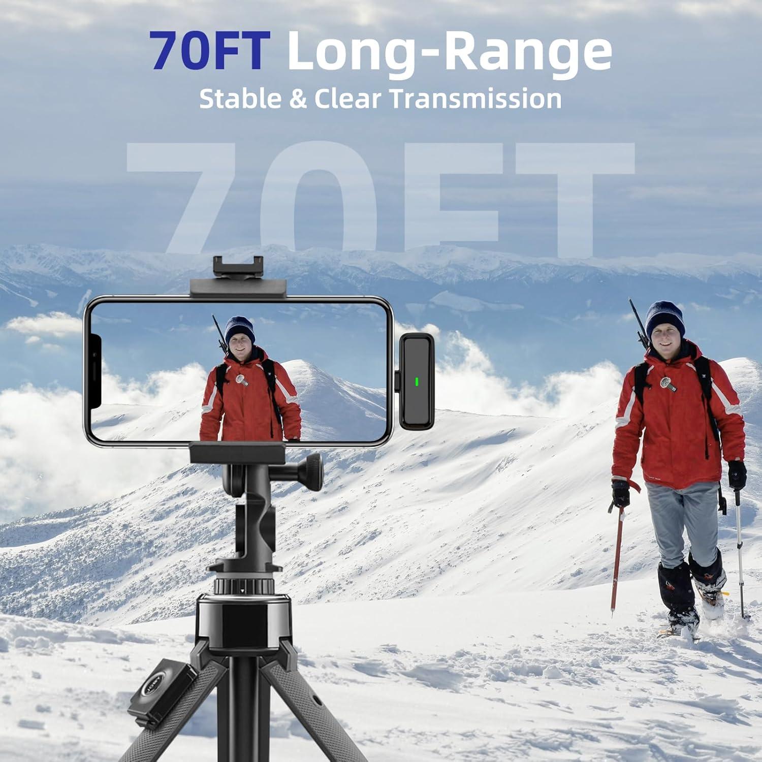 Micrófono Lavalier Inalámbrico NPTCL USB-C para iPhone 15/16