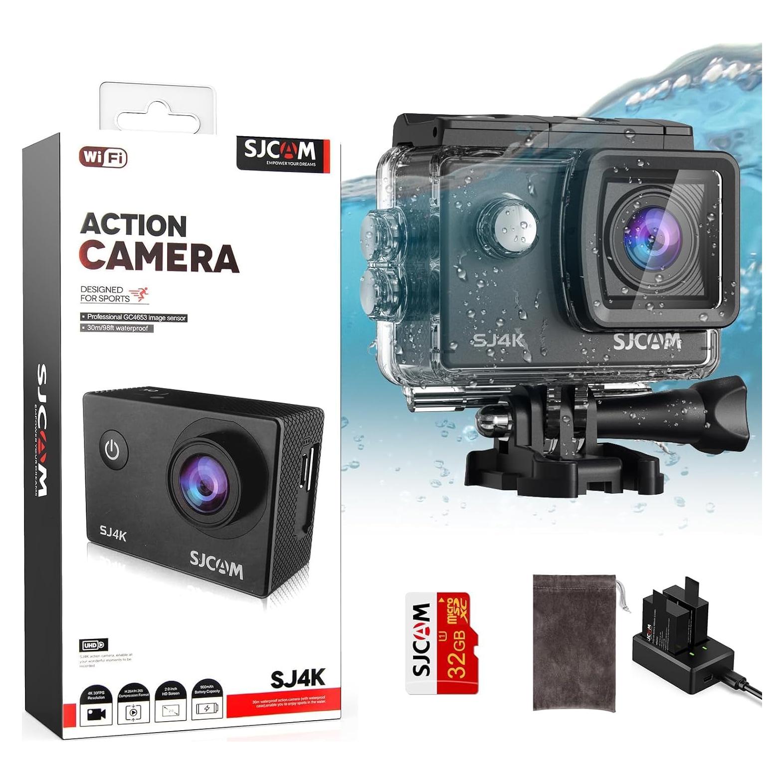 Cámara de Acción SJCAM SJ4000 4K 40MP EIS Submarina WiFi