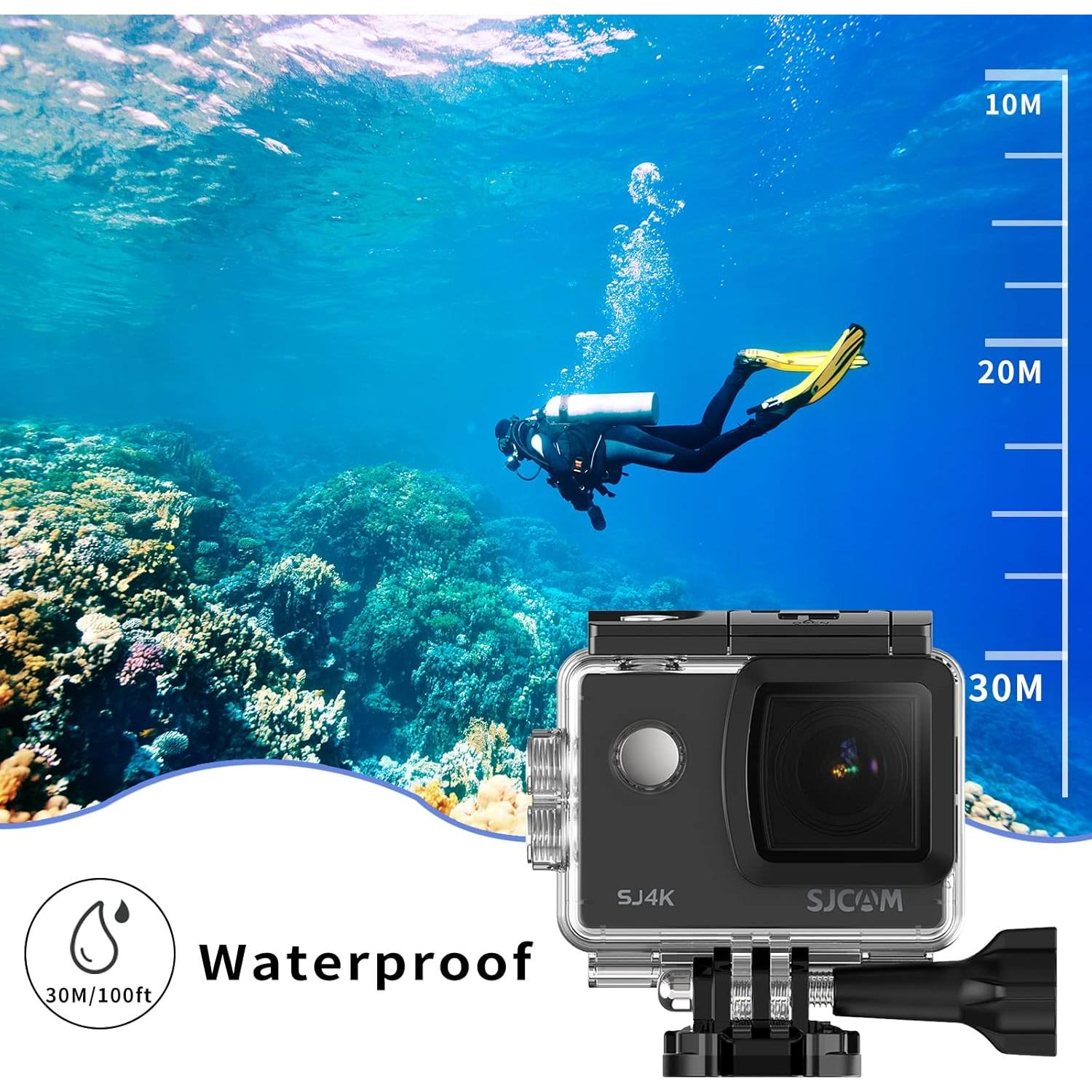 Cámara de Acción SJCAM SJ4000 4K 40MP EIS Submarina WiFi