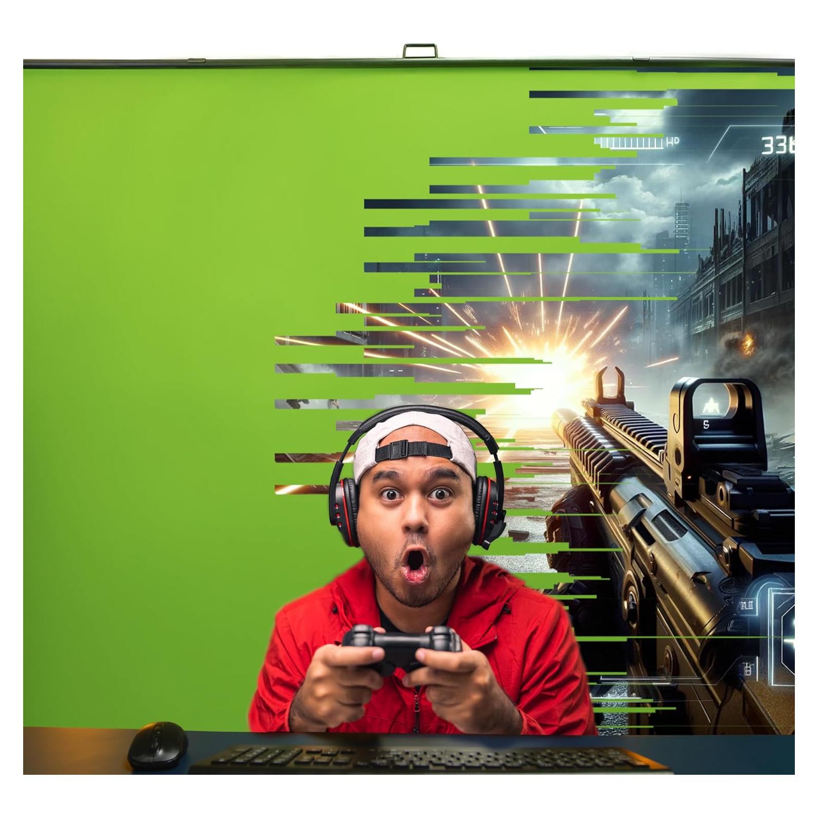 Fondo Verde Extra Grande Pixio 198x198 cm Plegable y Portátil