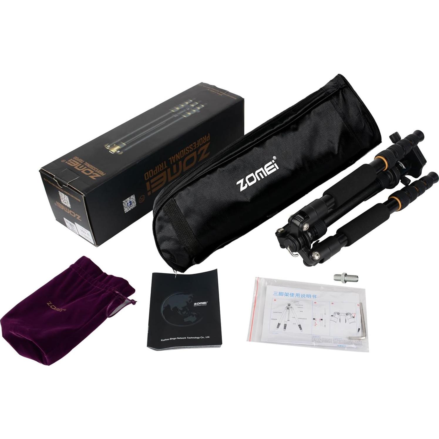 Trípode Profesional YESSBON Q666 de Aluminio Compacto 1.74 kg