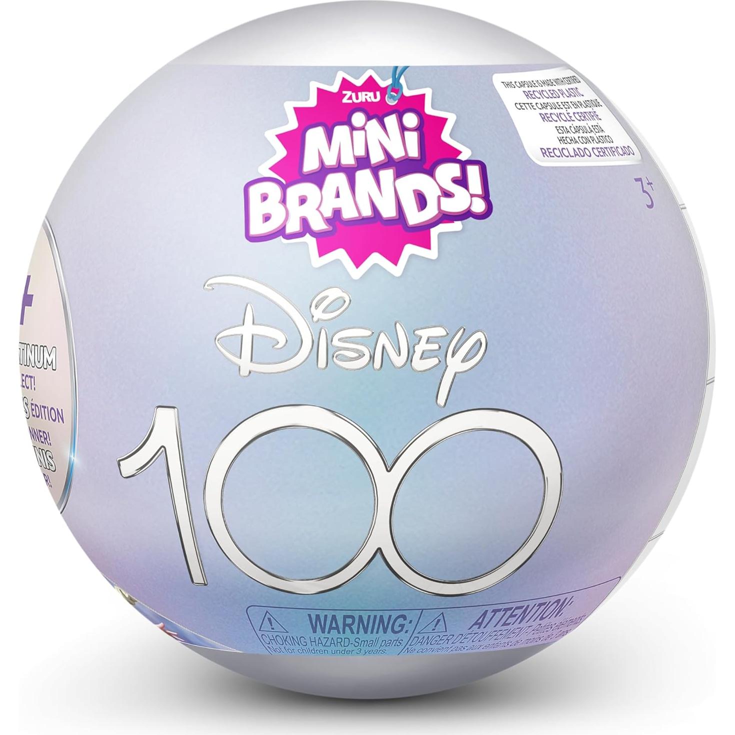 Mini Brands Disney 100 Cápsula Platino ZURU - Edición Limitada