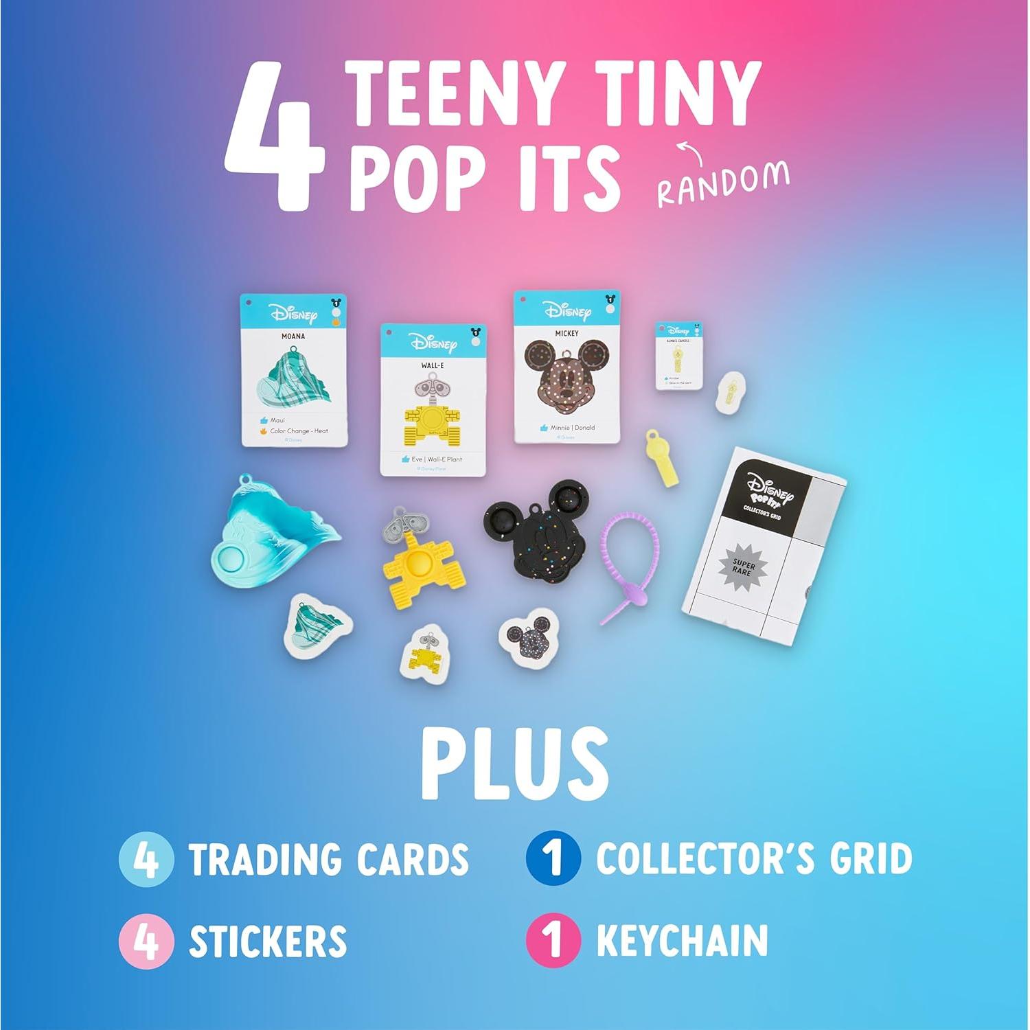 Pop It! Mascotas Disney - 4 Sorprisas Coleccionables - 14 Sorpresas