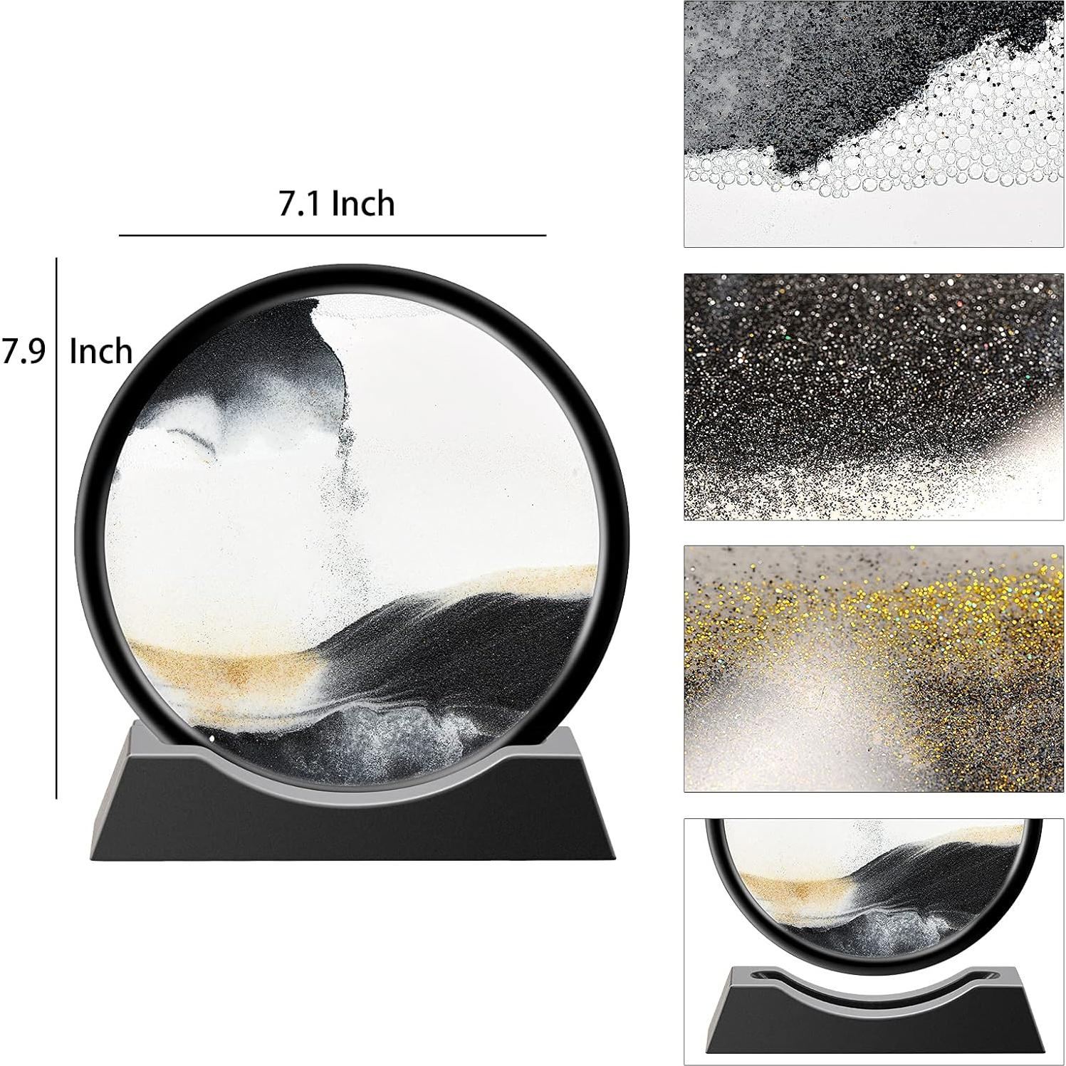 Juguete Sensorial de Arena en Movimiento TK-SSSD 17.78 cm Negro