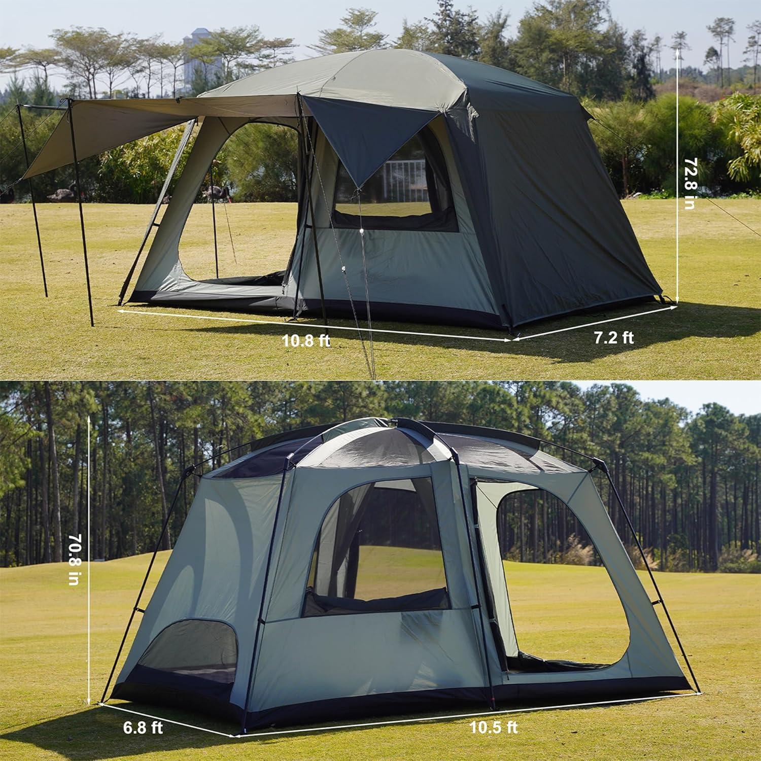 Carpa de Camping Vidalido para 4-6 Personas Impermeable