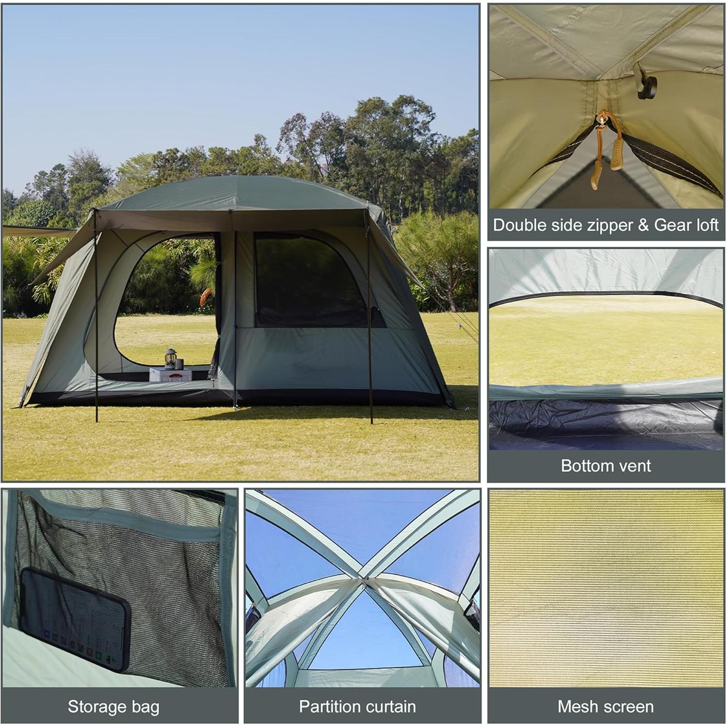 Carpa de Camping Vidalido para 4-6 Personas Impermeable