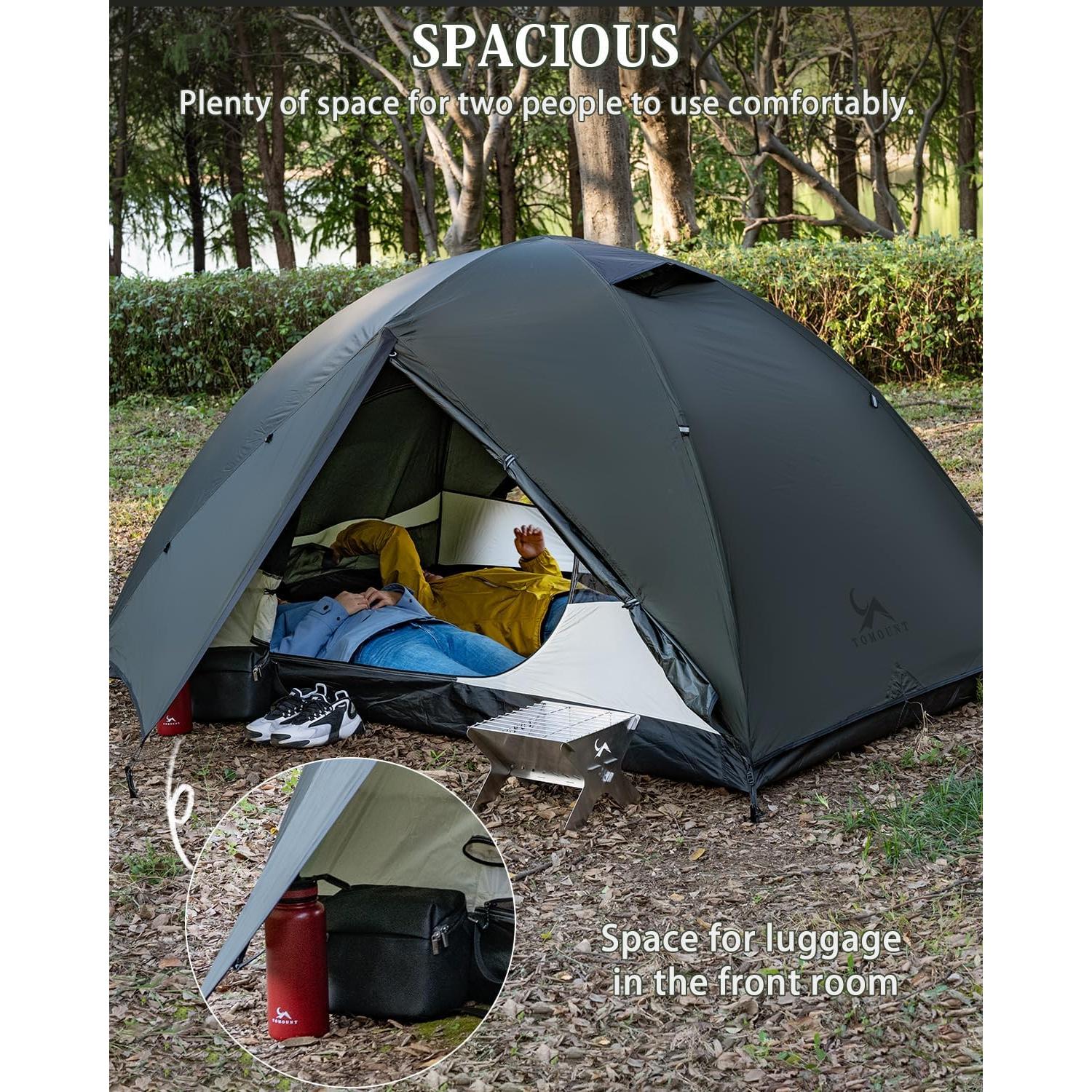 Tienda de Camping MC TOMOUNT 2 Personas Impermeable 110 cm