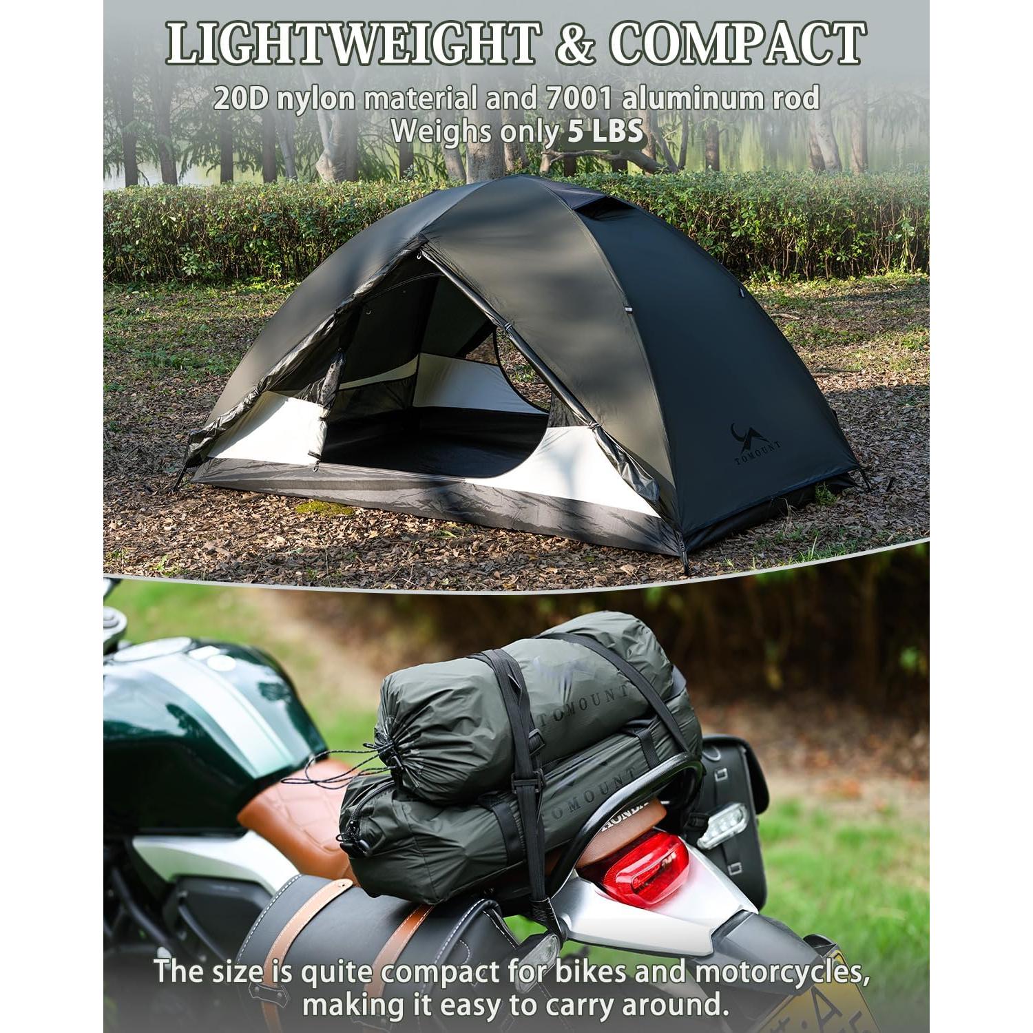 Tienda de Camping MC TOMOUNT 2 Personas Impermeable 110 cm