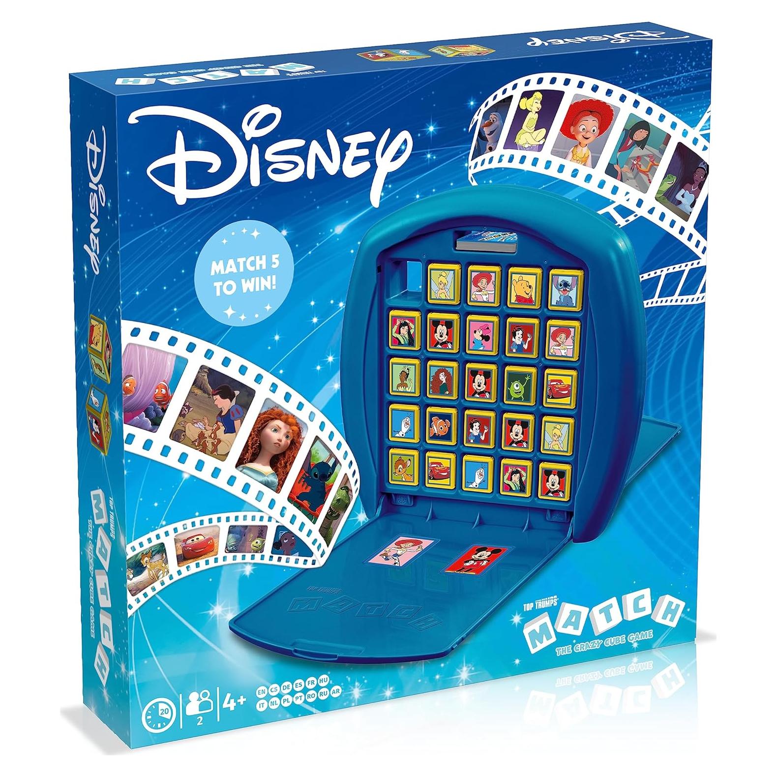Juego de Emparejamiento Disney Top Trumps - Para Niños 6+