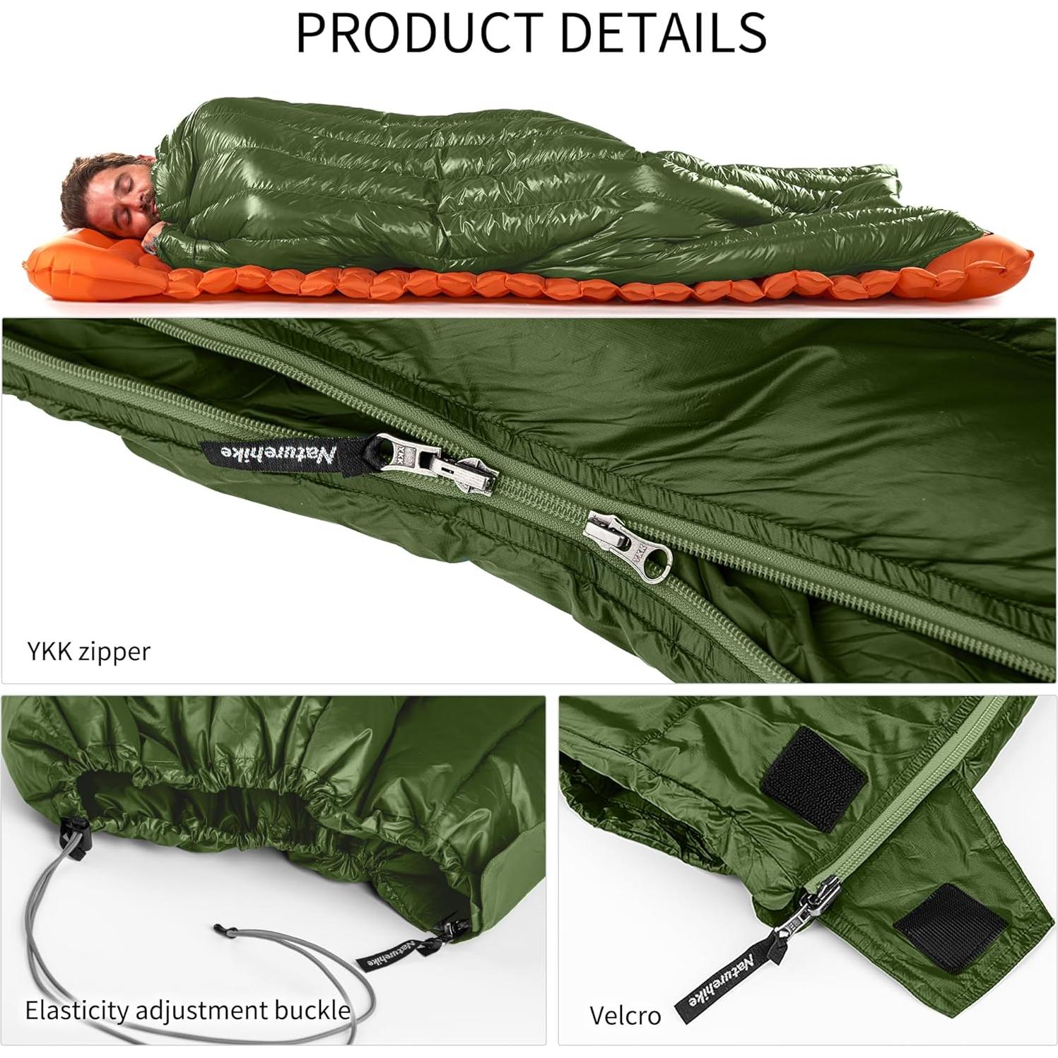 Saco de dormir ultraligero Naturehike Chanyi 650FP 1.3kg