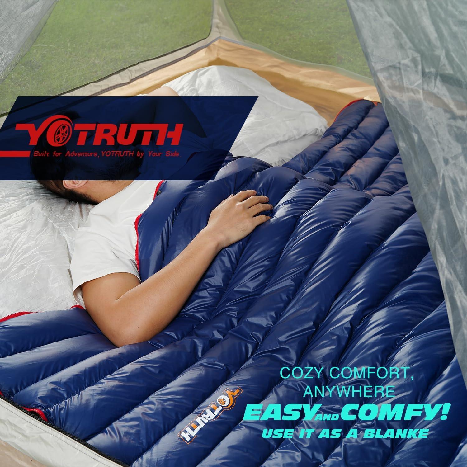 Saco de dormir ultraligero Yotruth 1-10°C 770g 190x72cm