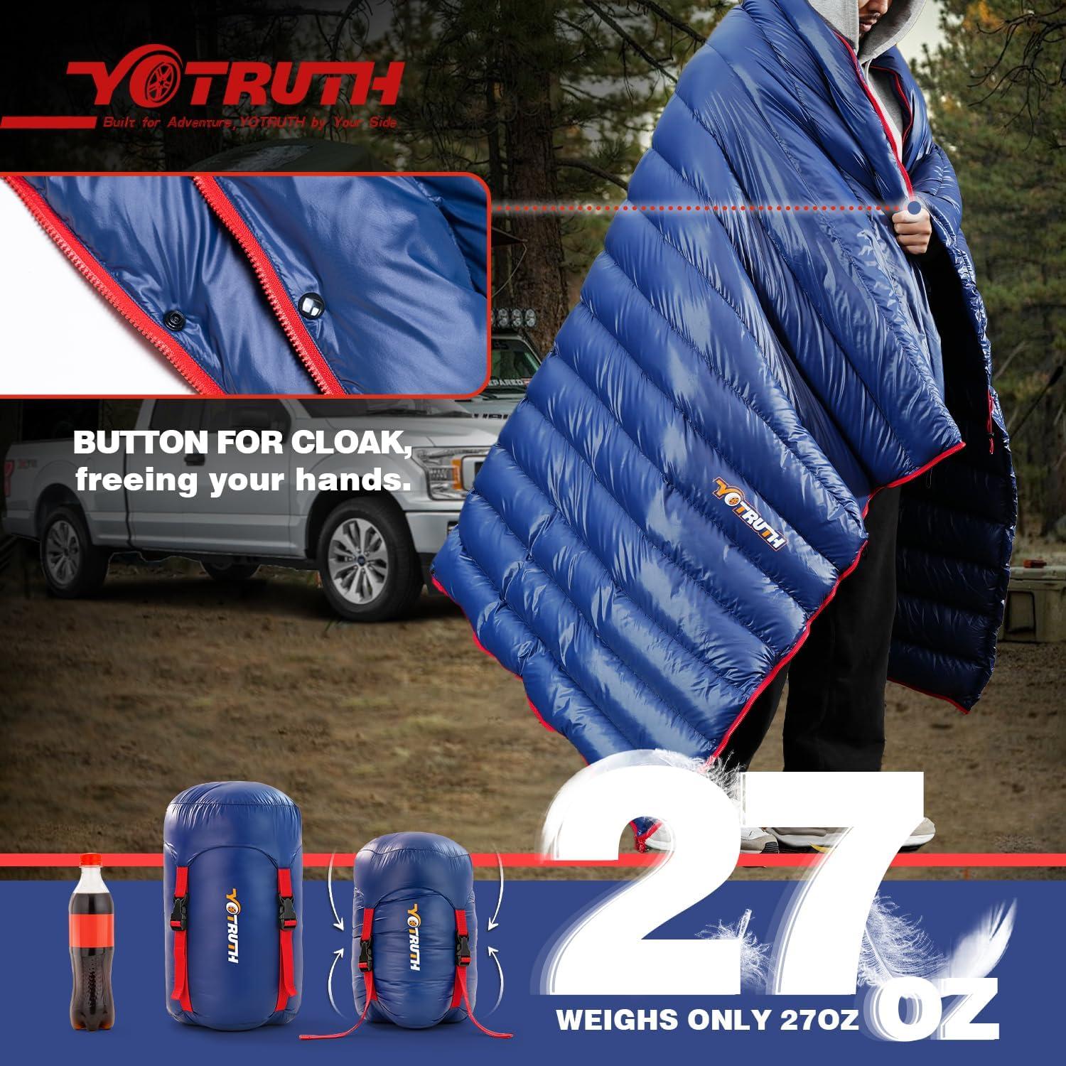 Saco de dormir ultraligero Yotruth 1-10°C 770g 190x72cm