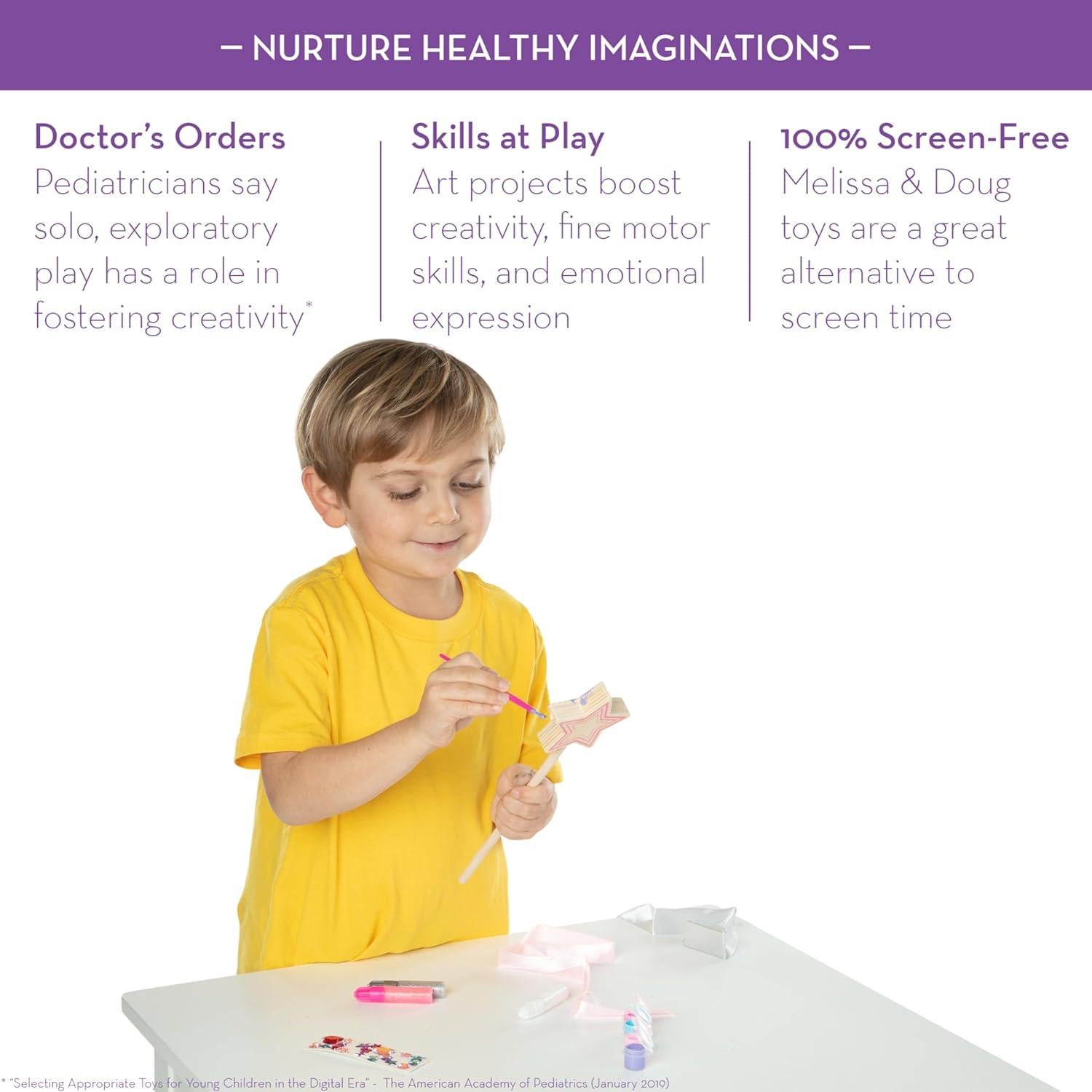 Kit de Manualidades Melissa & Doug Varita de Princesa Rosa