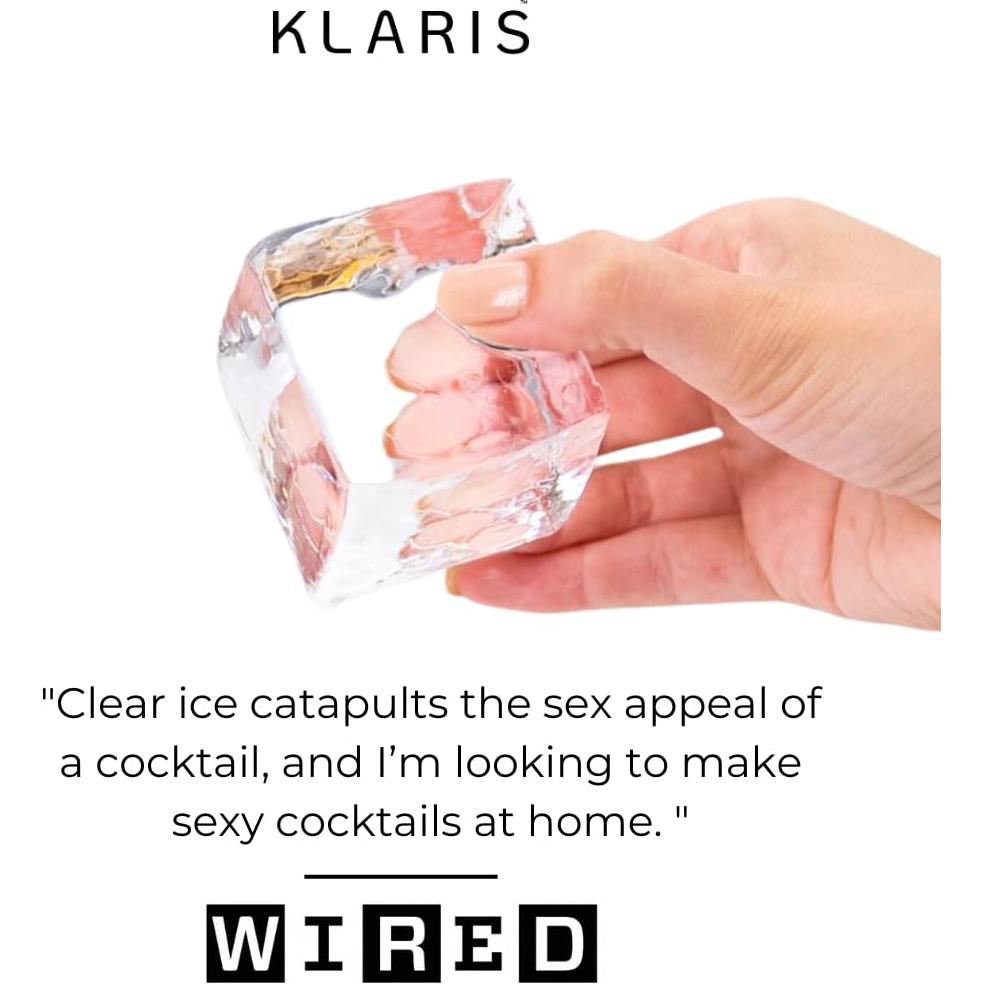 Fabricador de Hielo Klaris - 4 Cubos Cristalinos en 12h