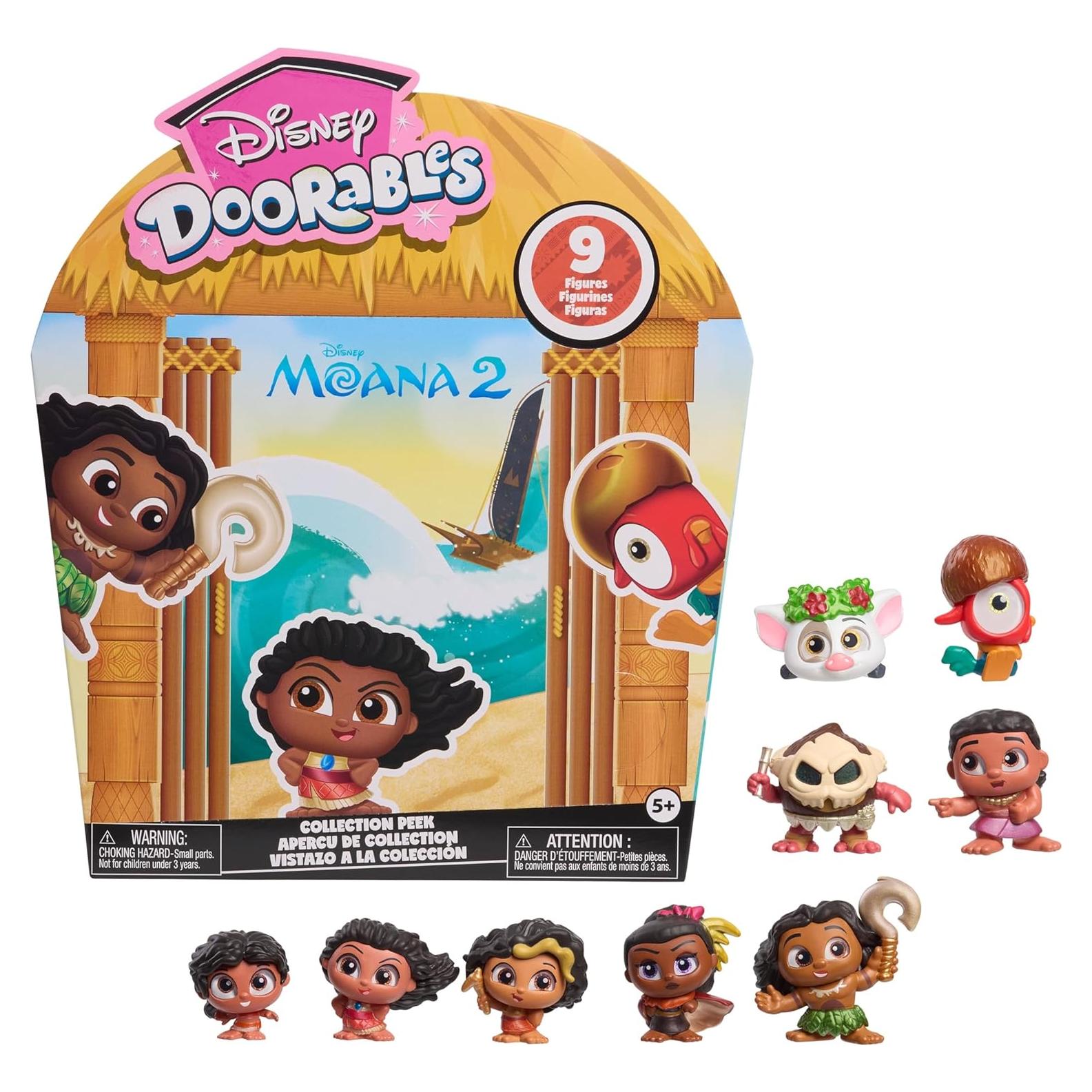 Figuras de Juguete Disney Doorables Moana 2 Just Play 9 Piezas