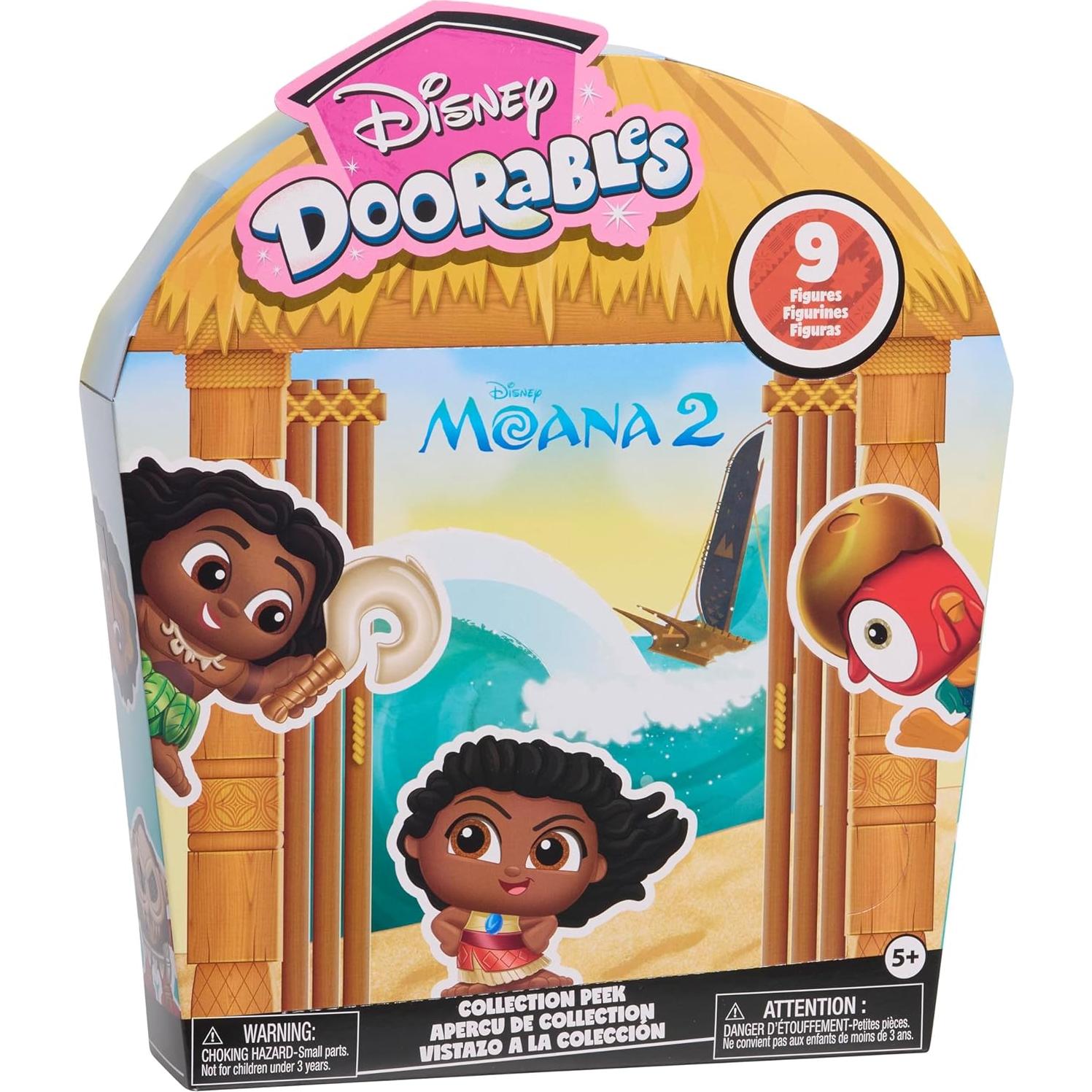 Figuras de Juguete Disney Doorables Moana 2 Just Play 9 Piezas