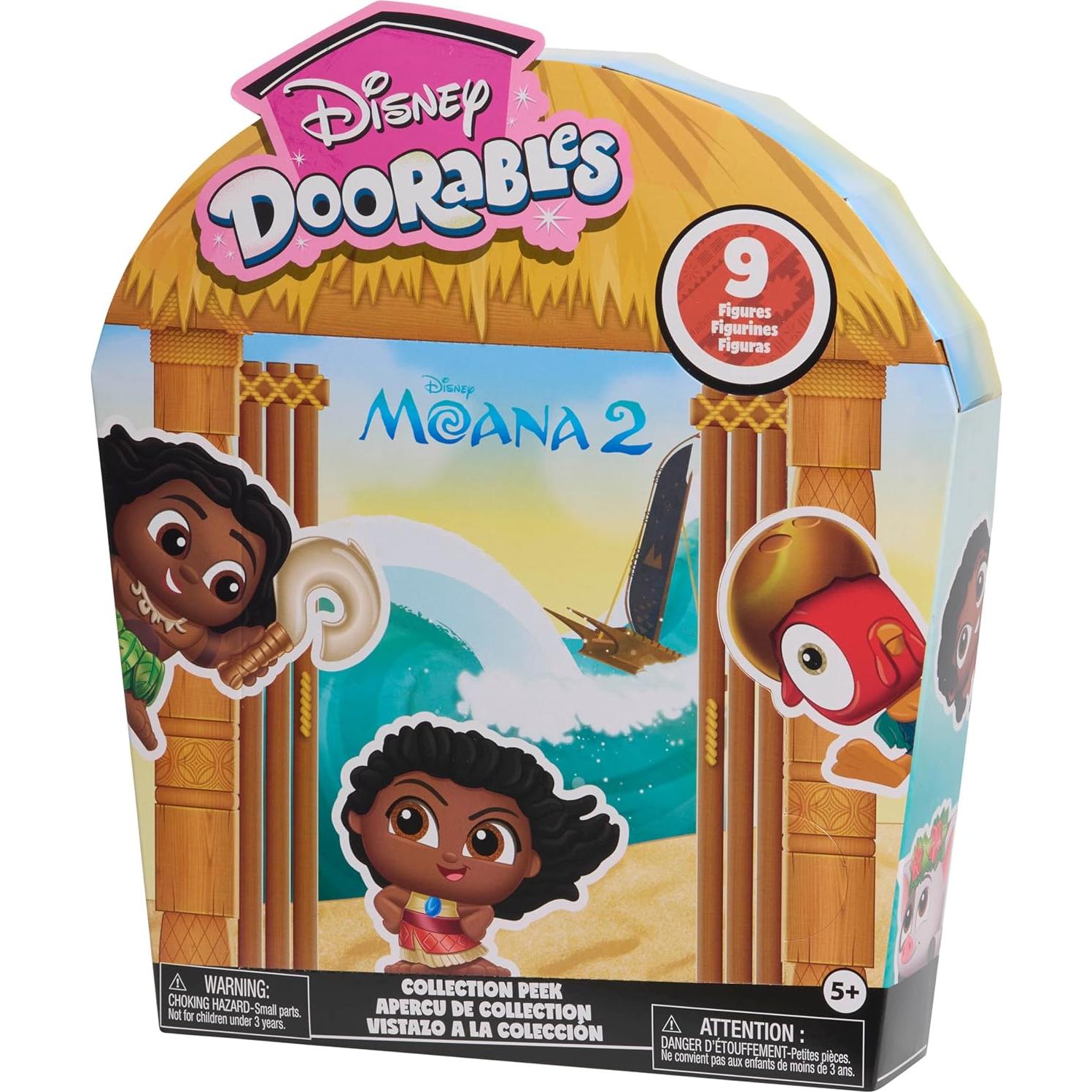 Figuras de Juguete Disney Doorables Moana 2 Just Play 9 Piezas