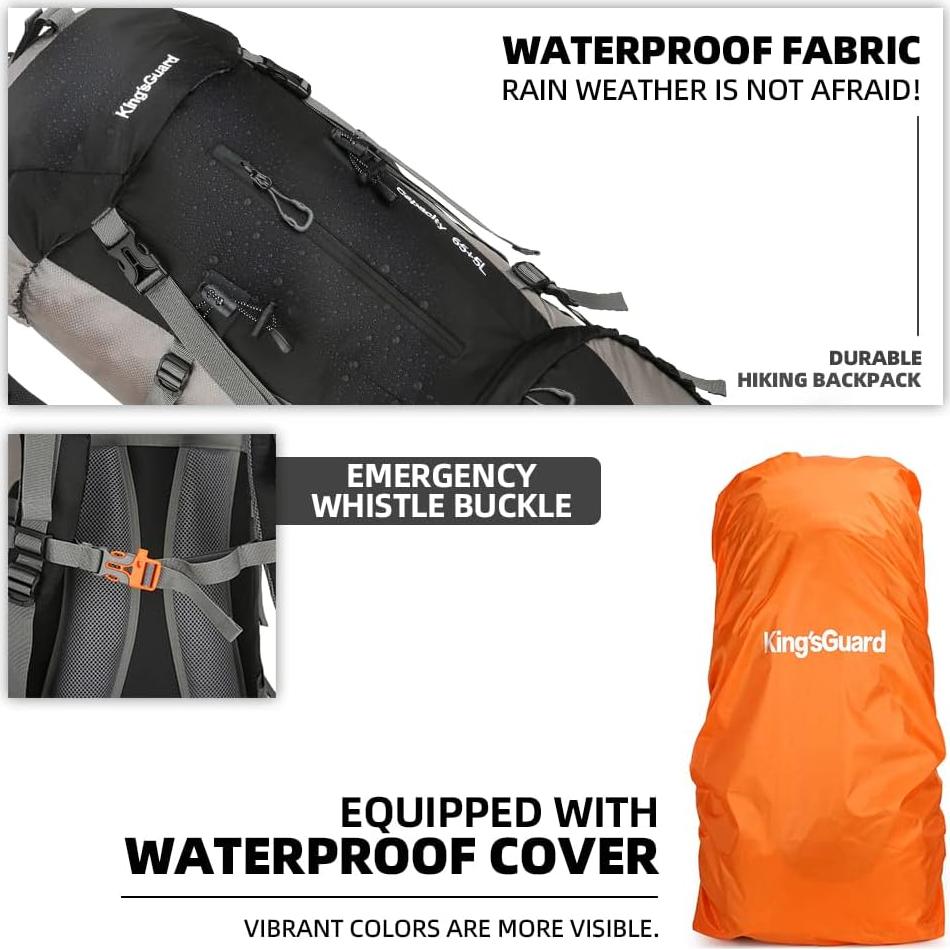 Mochila de Camping 70L HongXingHai Impermeable para Senderismo