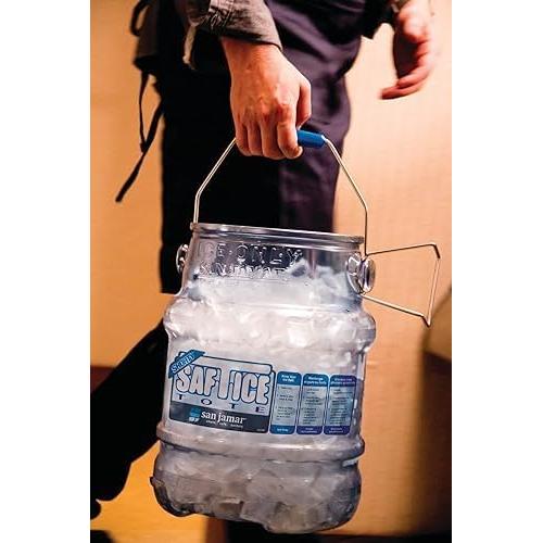 Hielo Tote San Jamar SI6000 6 Galones Azul Paquete de 2