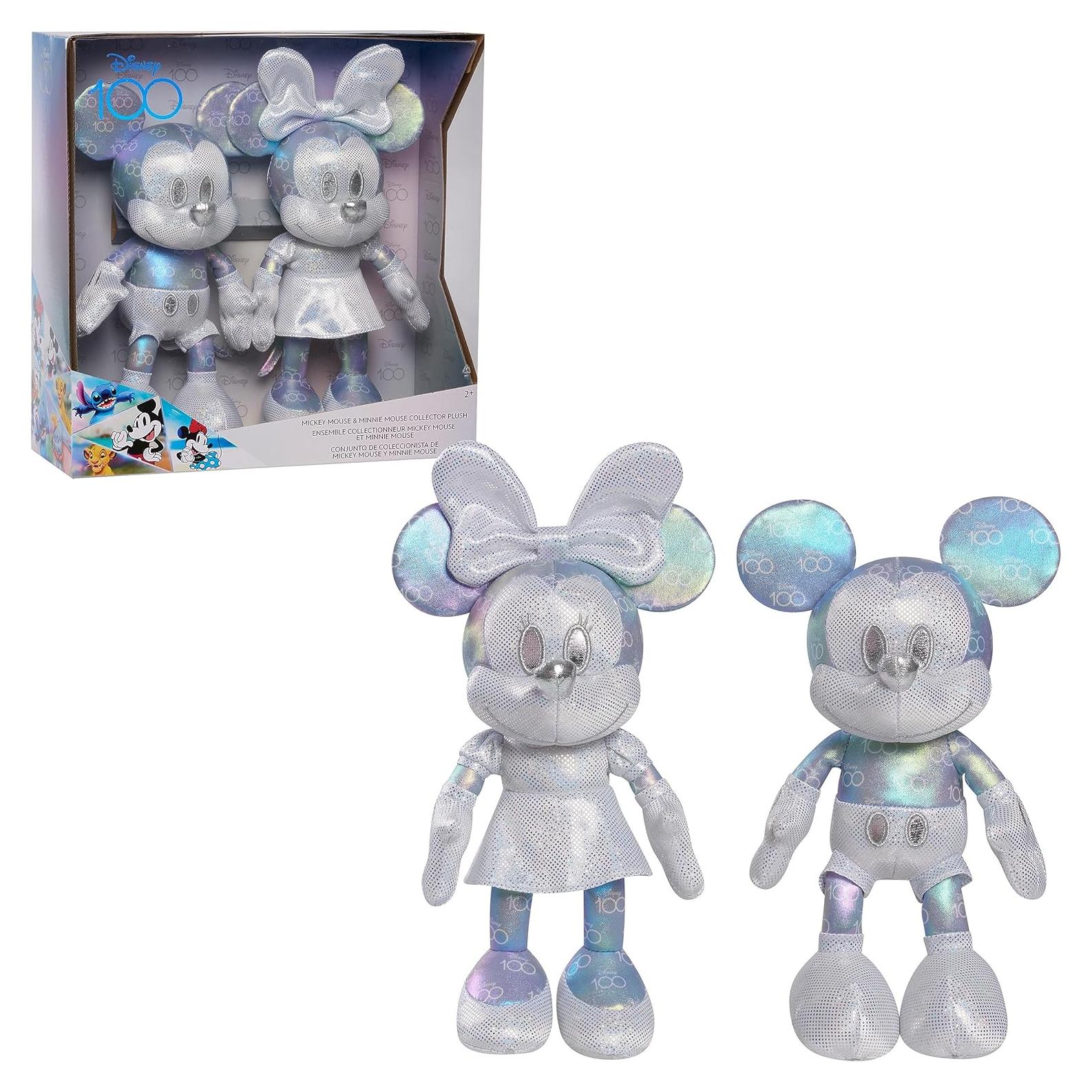Peluches Coleccionistas Mickey y Minnie Disney100 27,94 cm